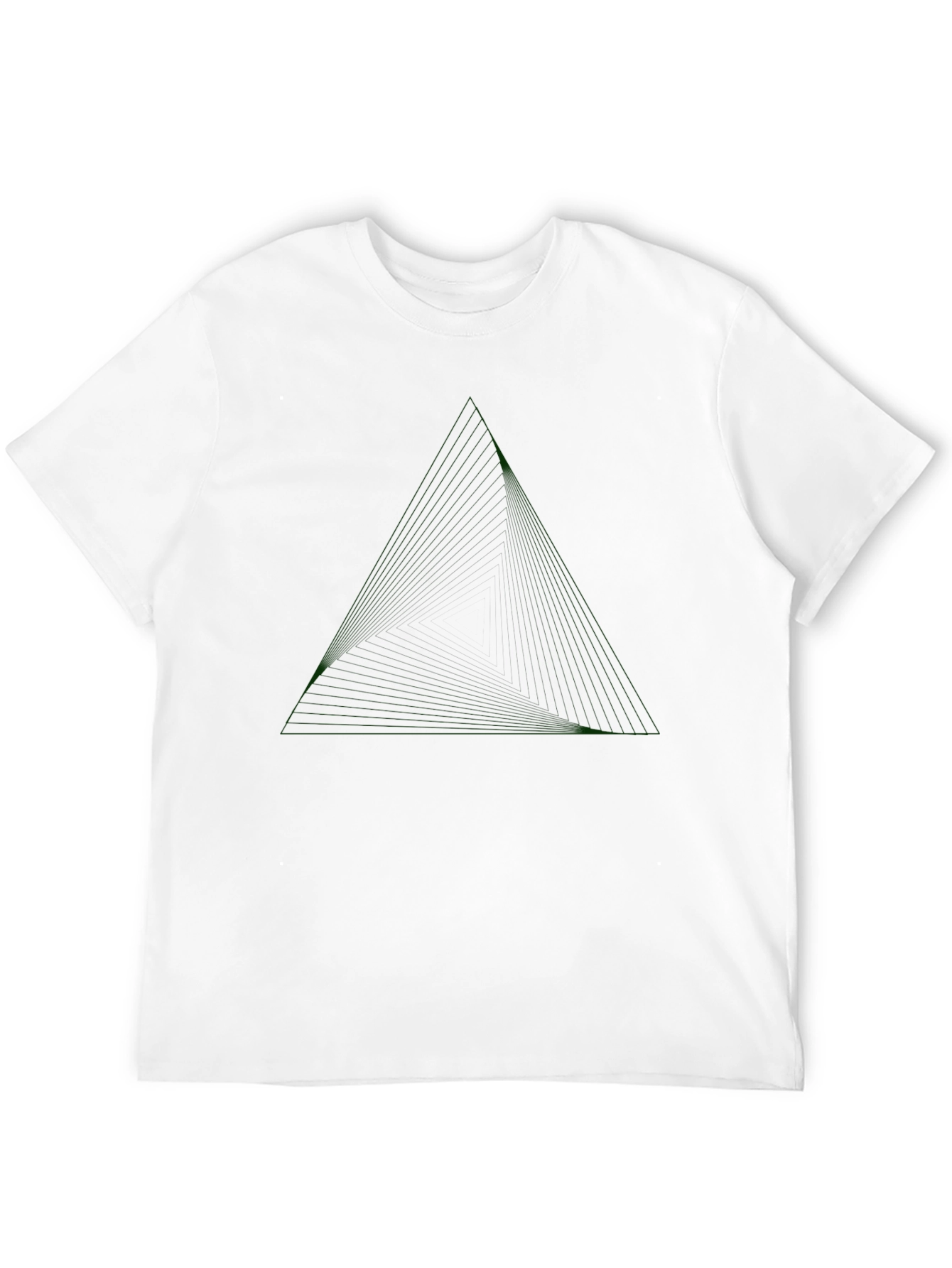 Dark Triangle Graphic Mens Tee