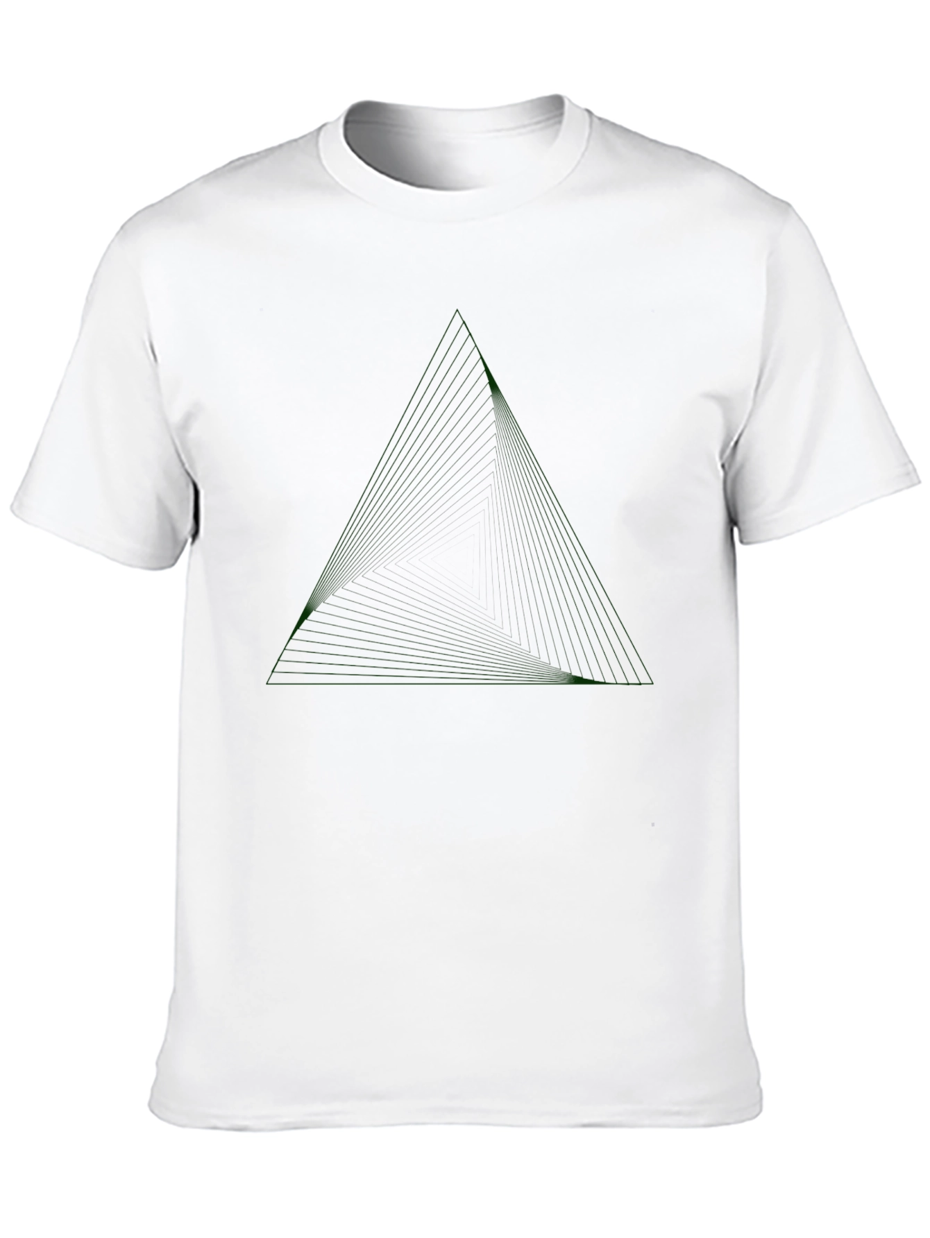 Dark Triangle Graphic Mens Tee