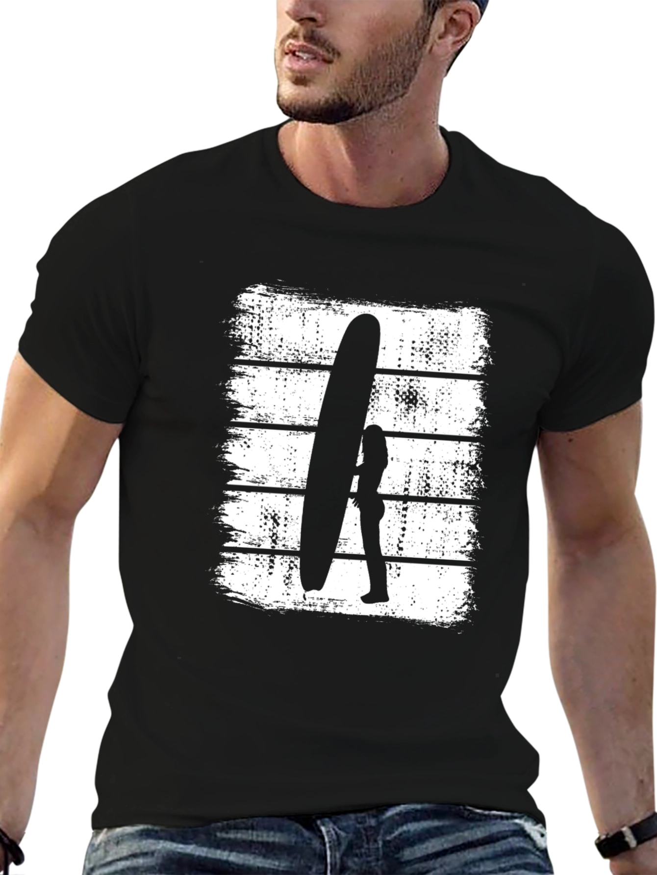 Surfer Girl Graphic Tee - Coastal Style