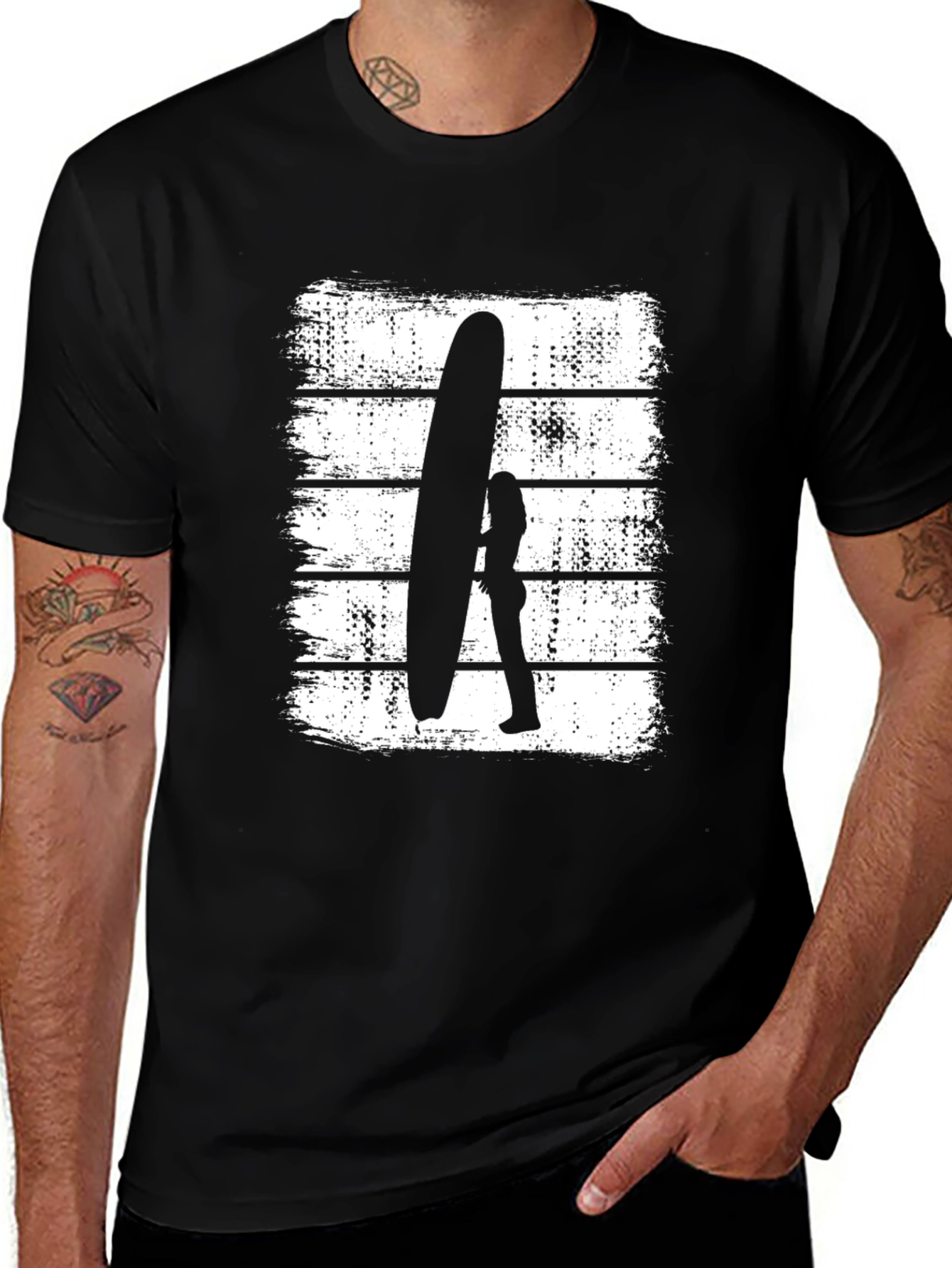 Surfer Girl Graphic Tee - Coastal Style