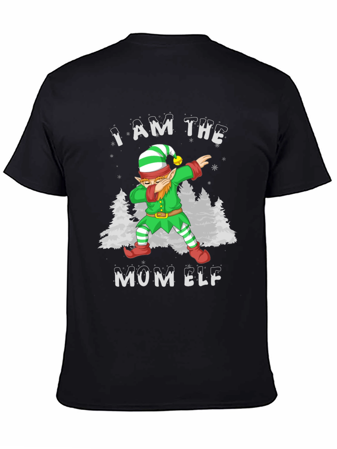 Mom Elf Dabbing Christmas T-Shirt