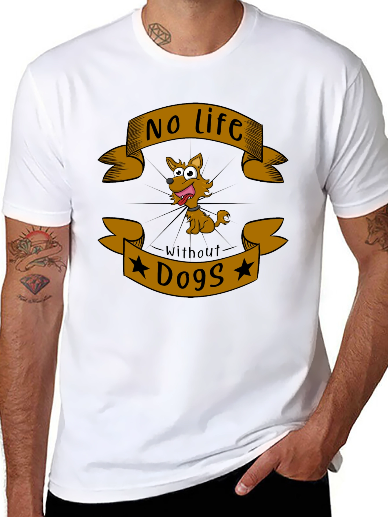 No Life Without Dogs T-Shirt - Novelty Graphic Tee