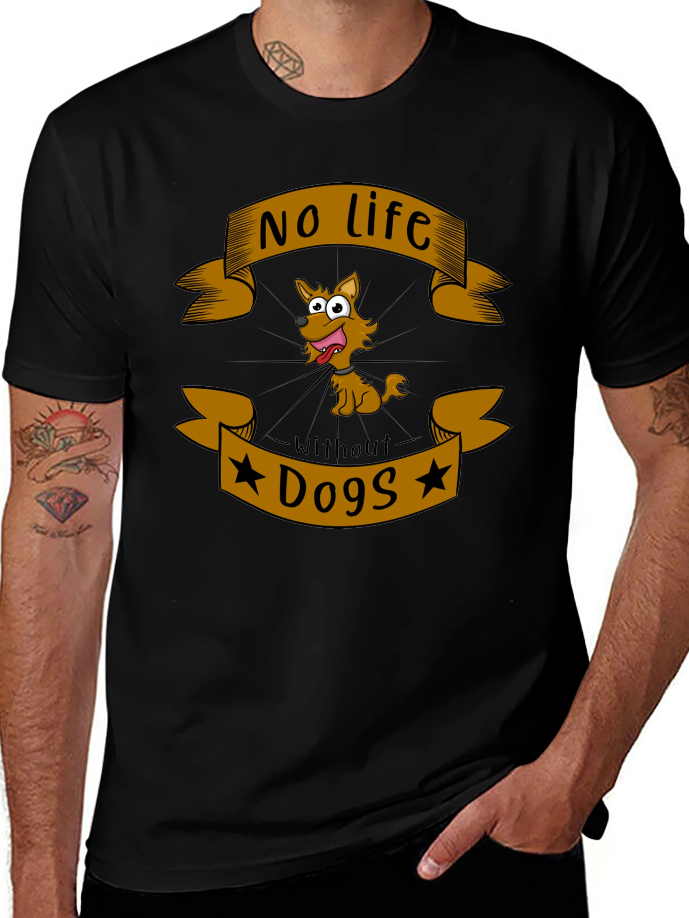 No Life Without Dogs T-Shirt - Novelty Graphic Tee