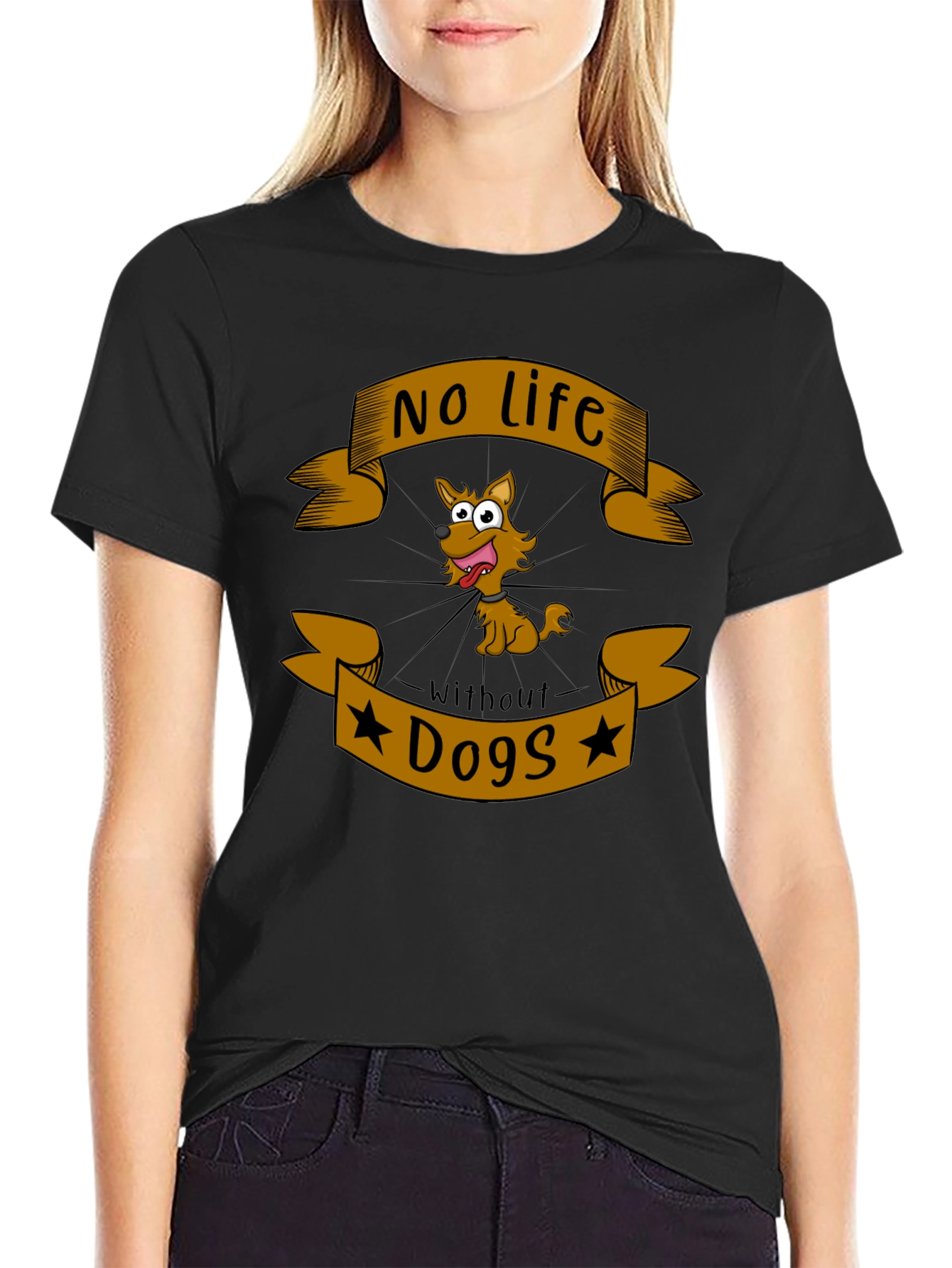 No Life Without Dogs T-Shirt - Novelty Graphic Tee