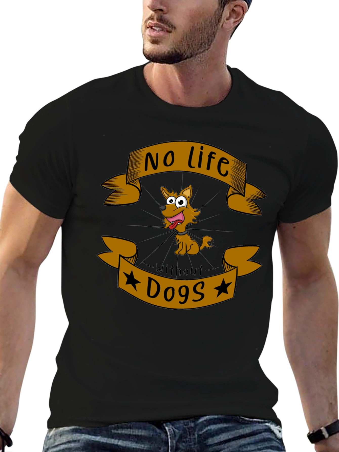 No Life Without Dogs T-Shirt - Novelty Graphic Tee