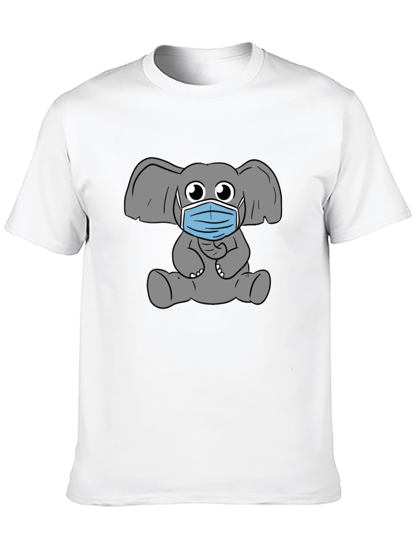 Elephant Mask Graphic T-Shirt - Stylish Comfort