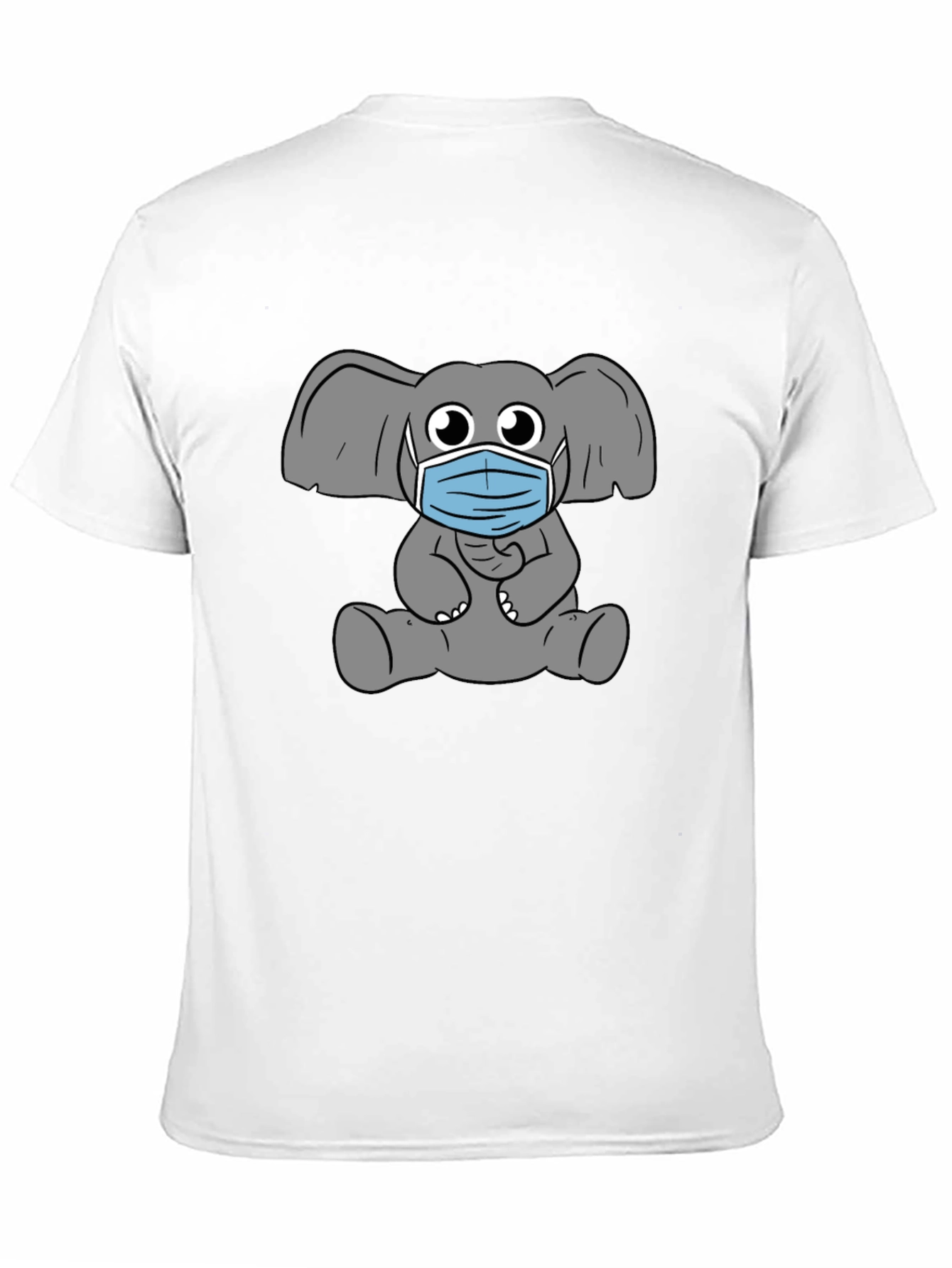 Elephant Mask Graphic T-Shirt - Stylish Comfort