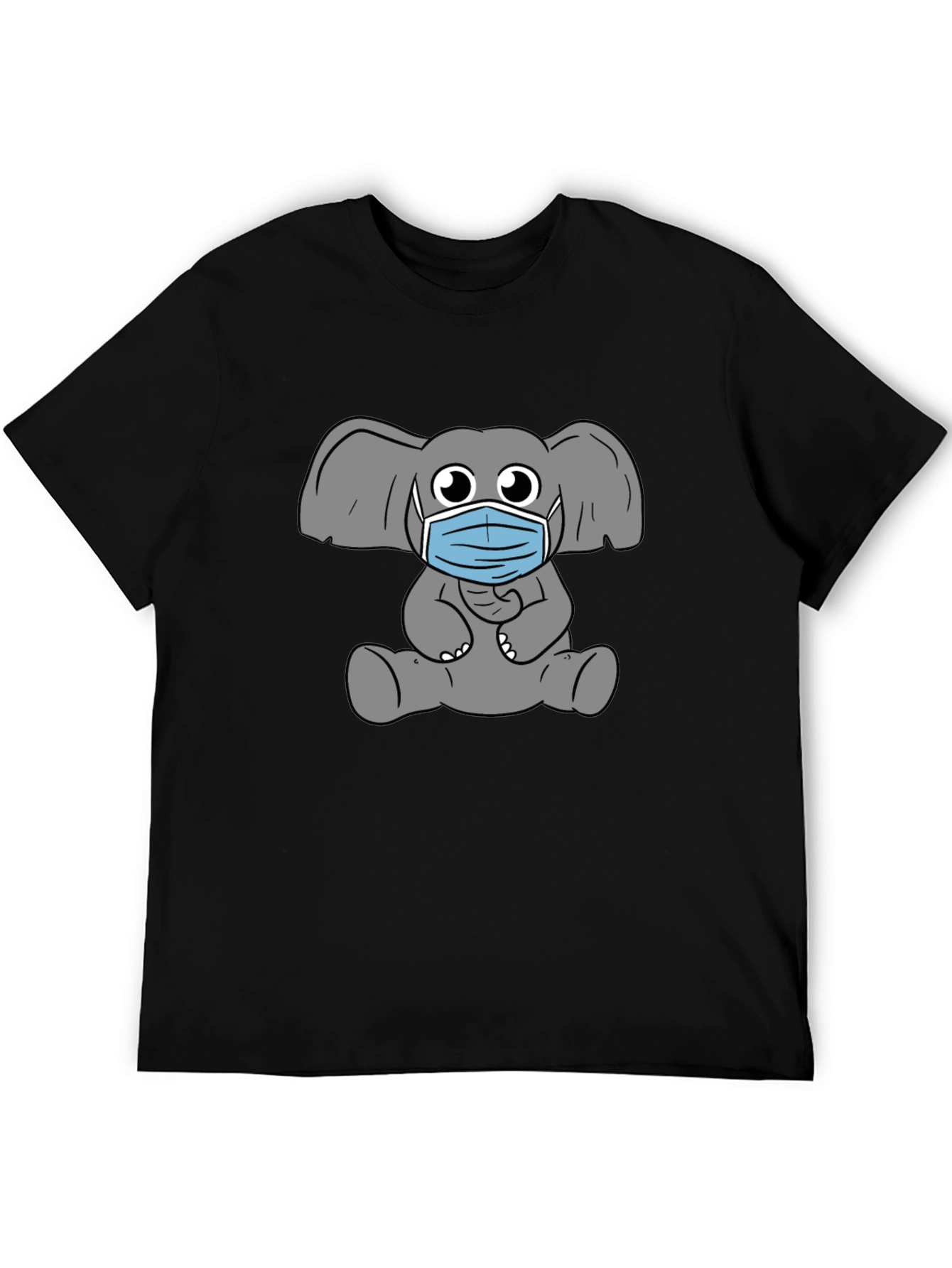 Elephant Mask Graphic T-Shirt - Stylish Comfort