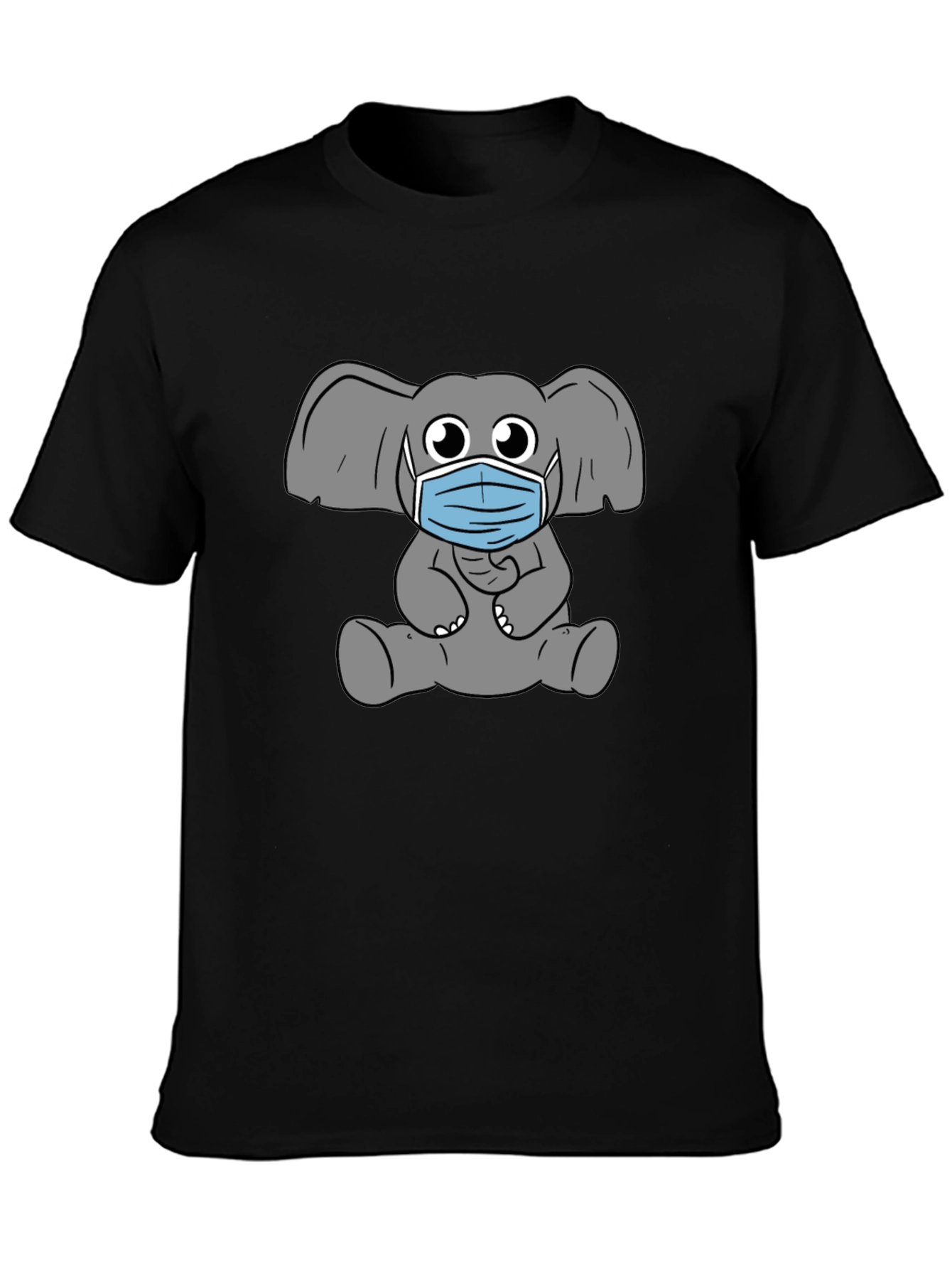 Elephant Mask Graphic T-Shirt - Stylish Comfort