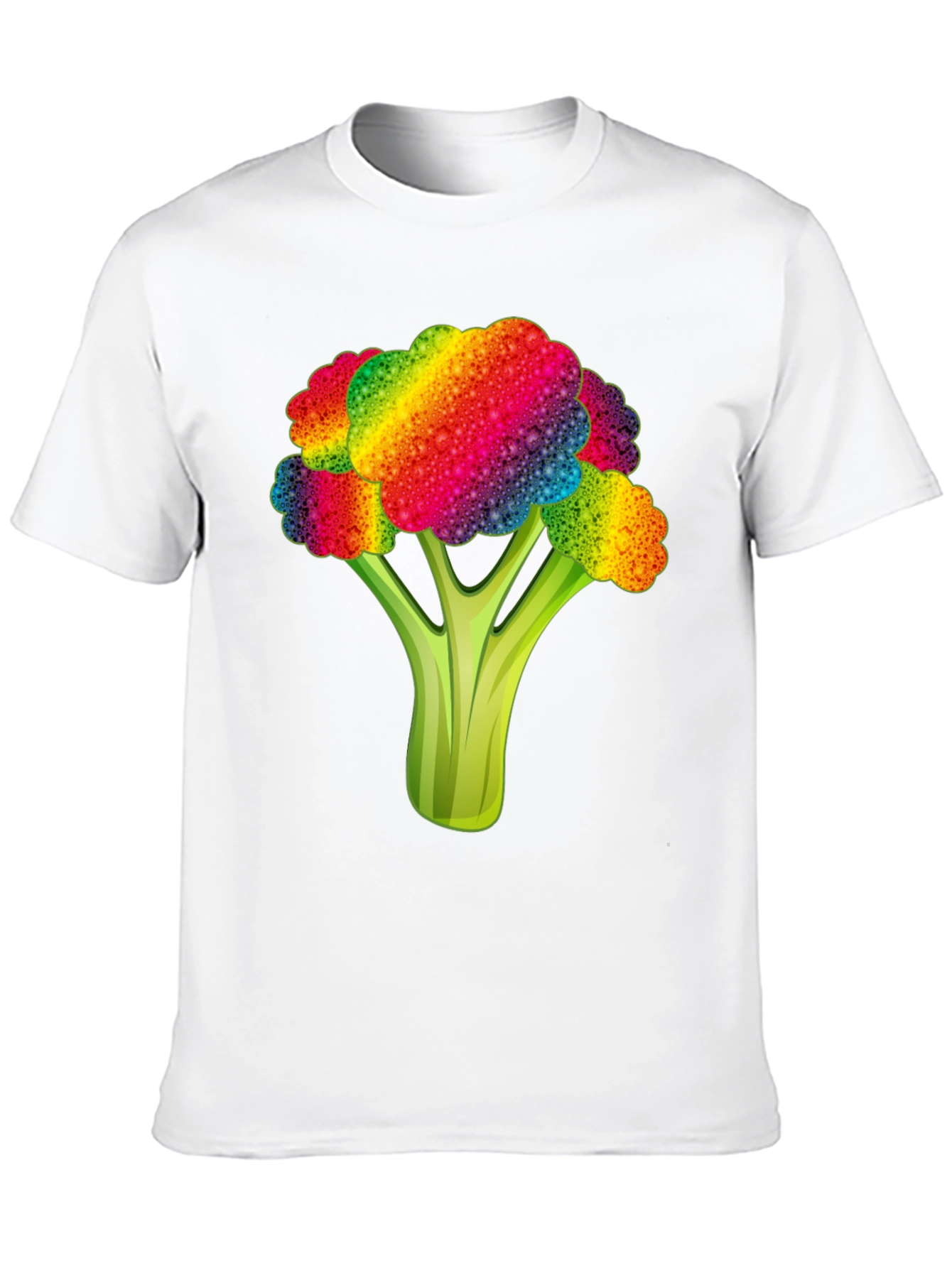 Rainbow Broccoli Graphic Tee