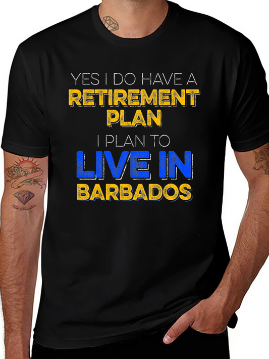 Retirement Plan Barbados Novelty T-Shirt