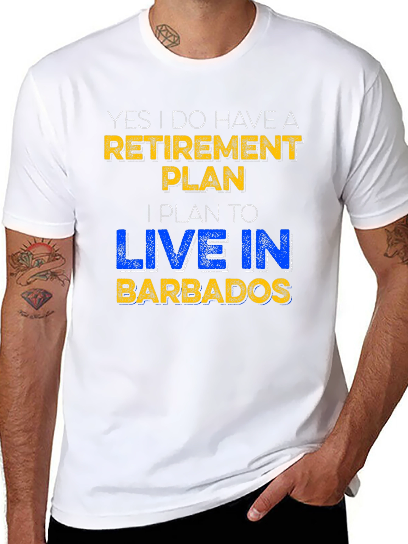 Retirement Plan Barbados Novelty T-Shirt