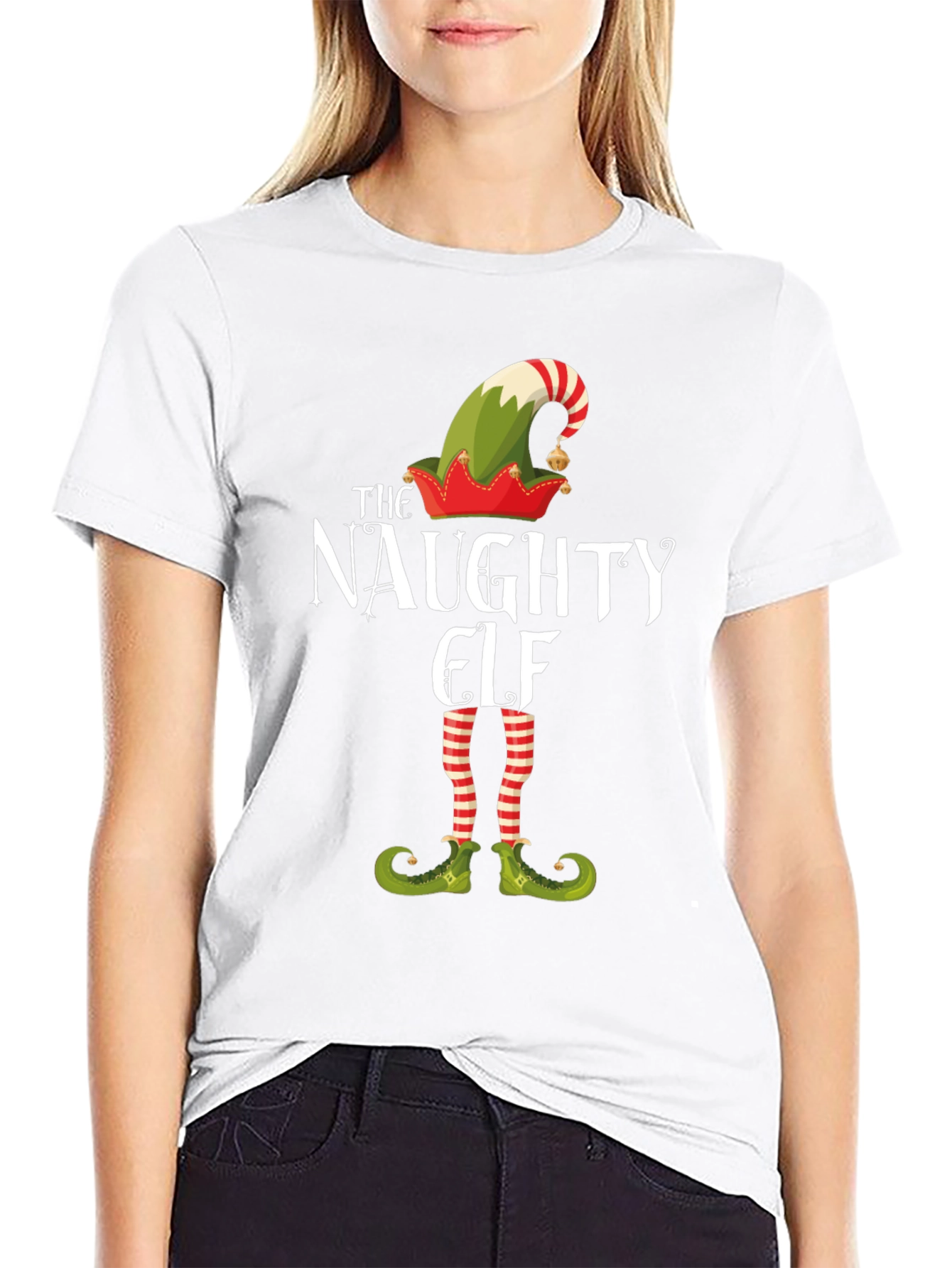 Naughty Elf Christmas T-Shirt