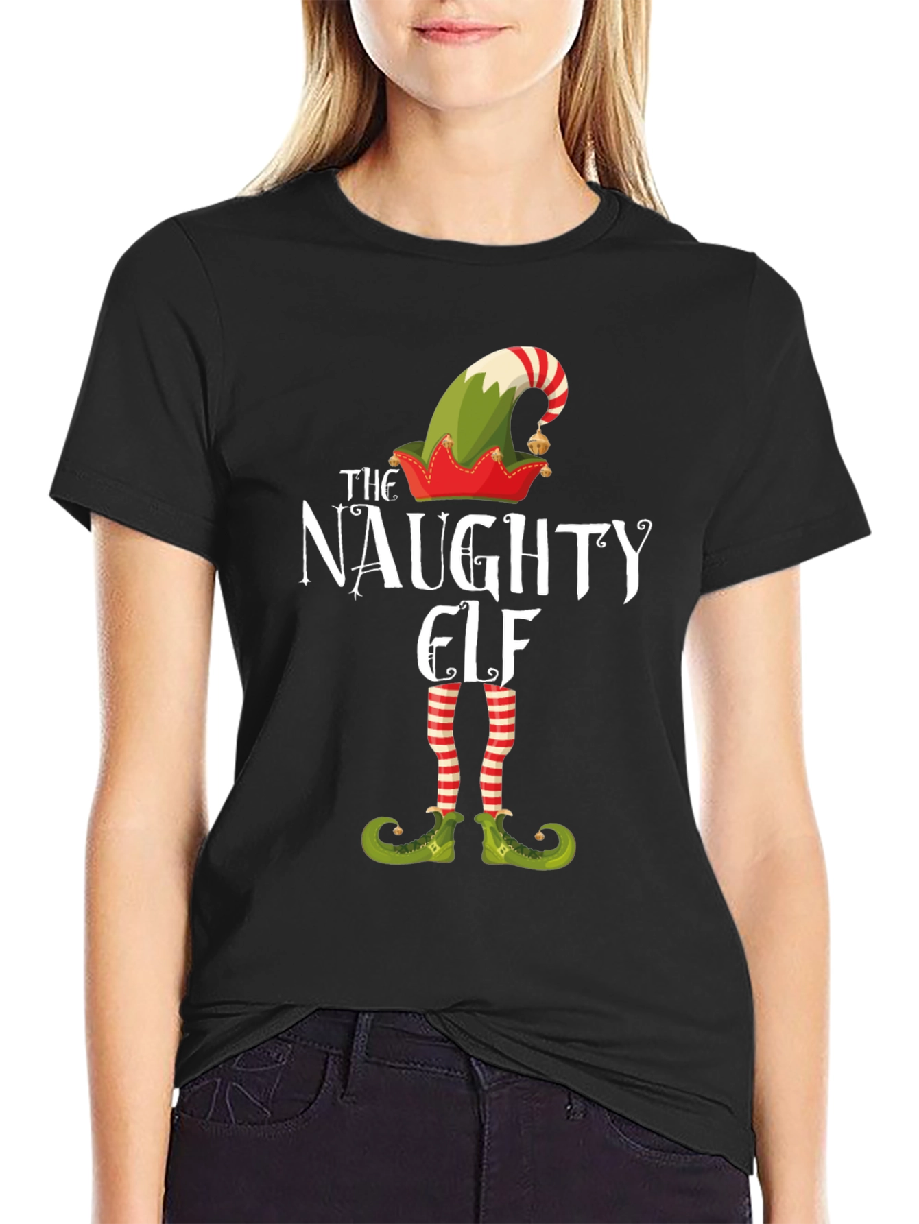 Naughty Elf Christmas T-Shirt