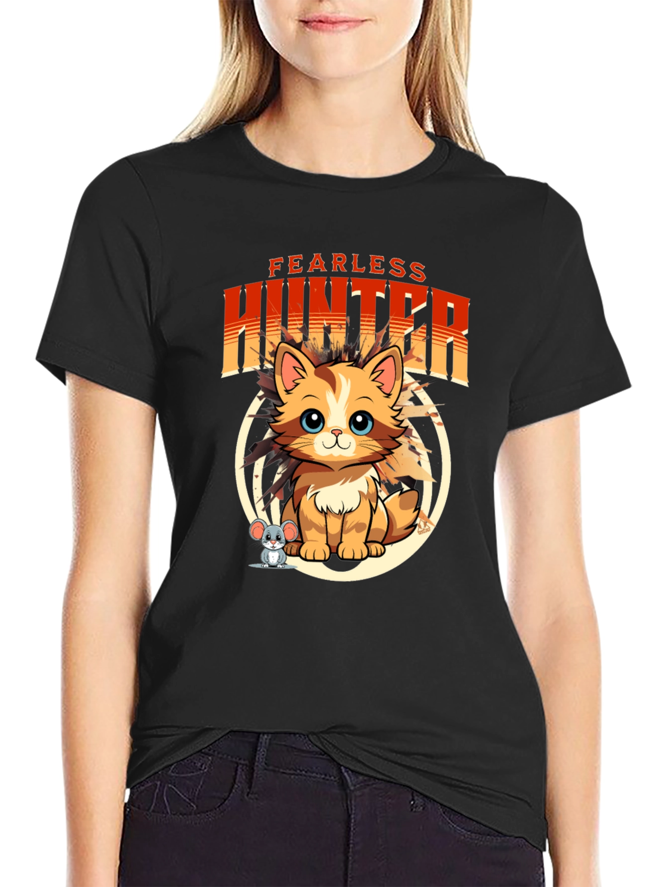 Fearless Hunter Cat T-Shirt