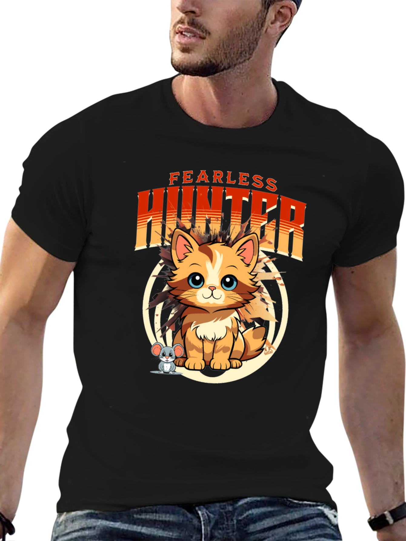 Fearless Hunter Cat T-Shirt