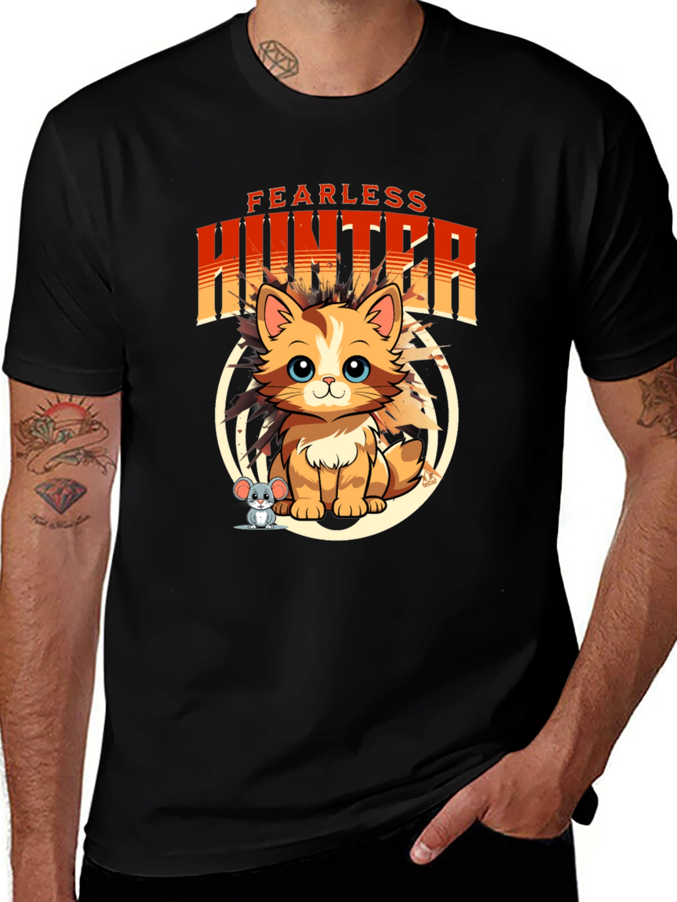 Fearless Hunter Cat T-Shirt