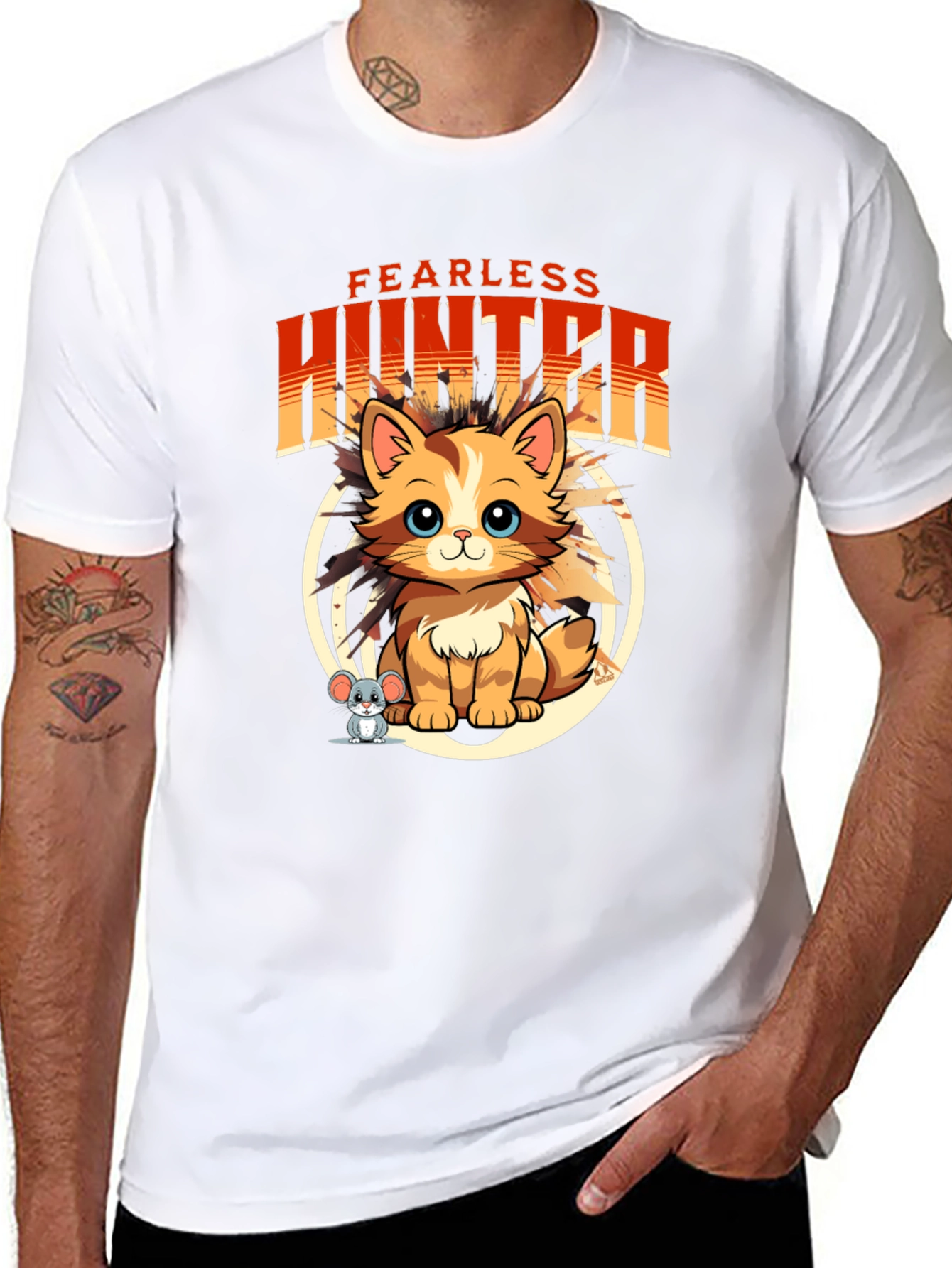 Fearless Hunter Cat T-Shirt