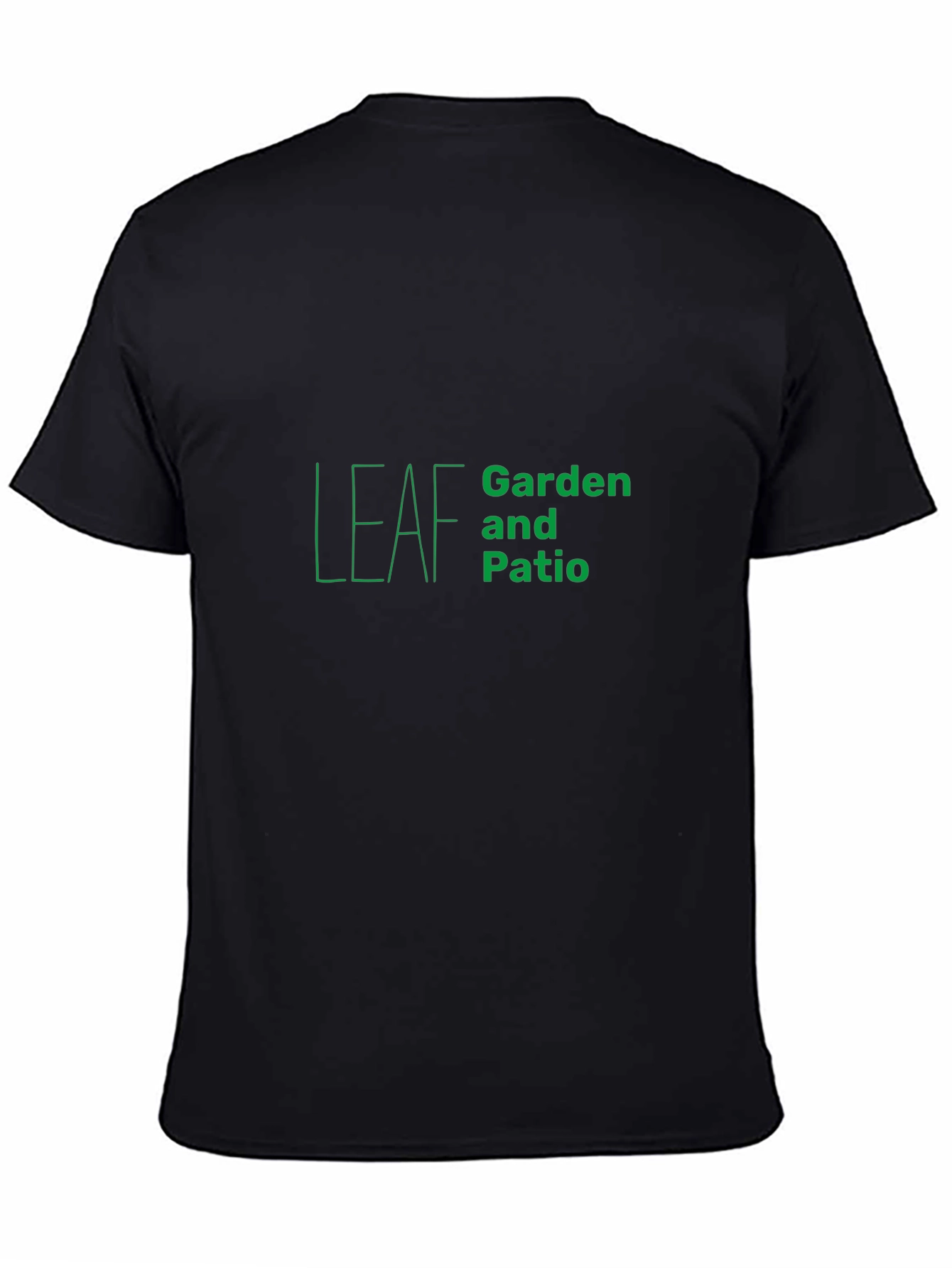Leaf Garden & Patio Black T-Shirt