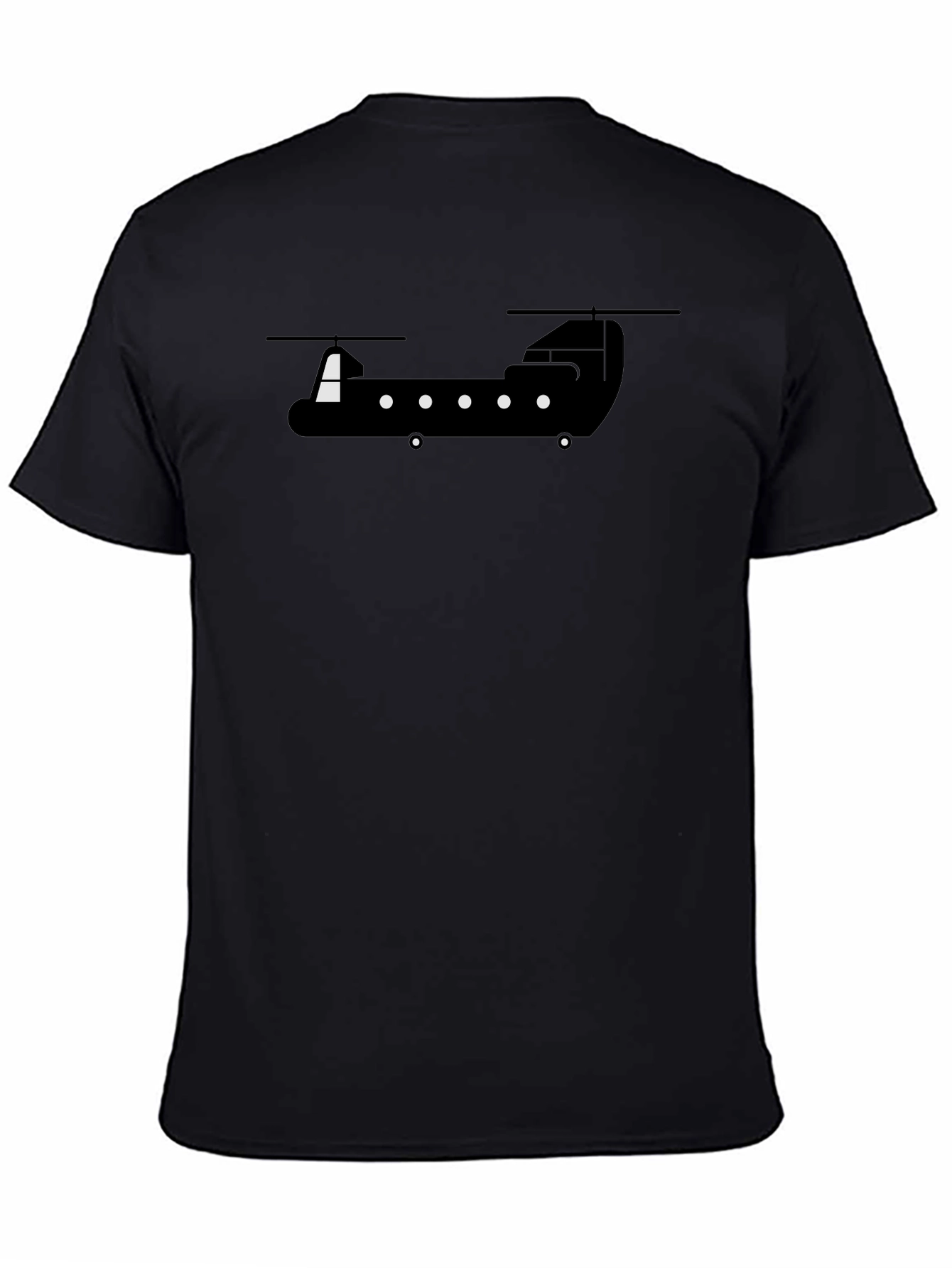 Chinook Helicopter Graphic Tee - Black