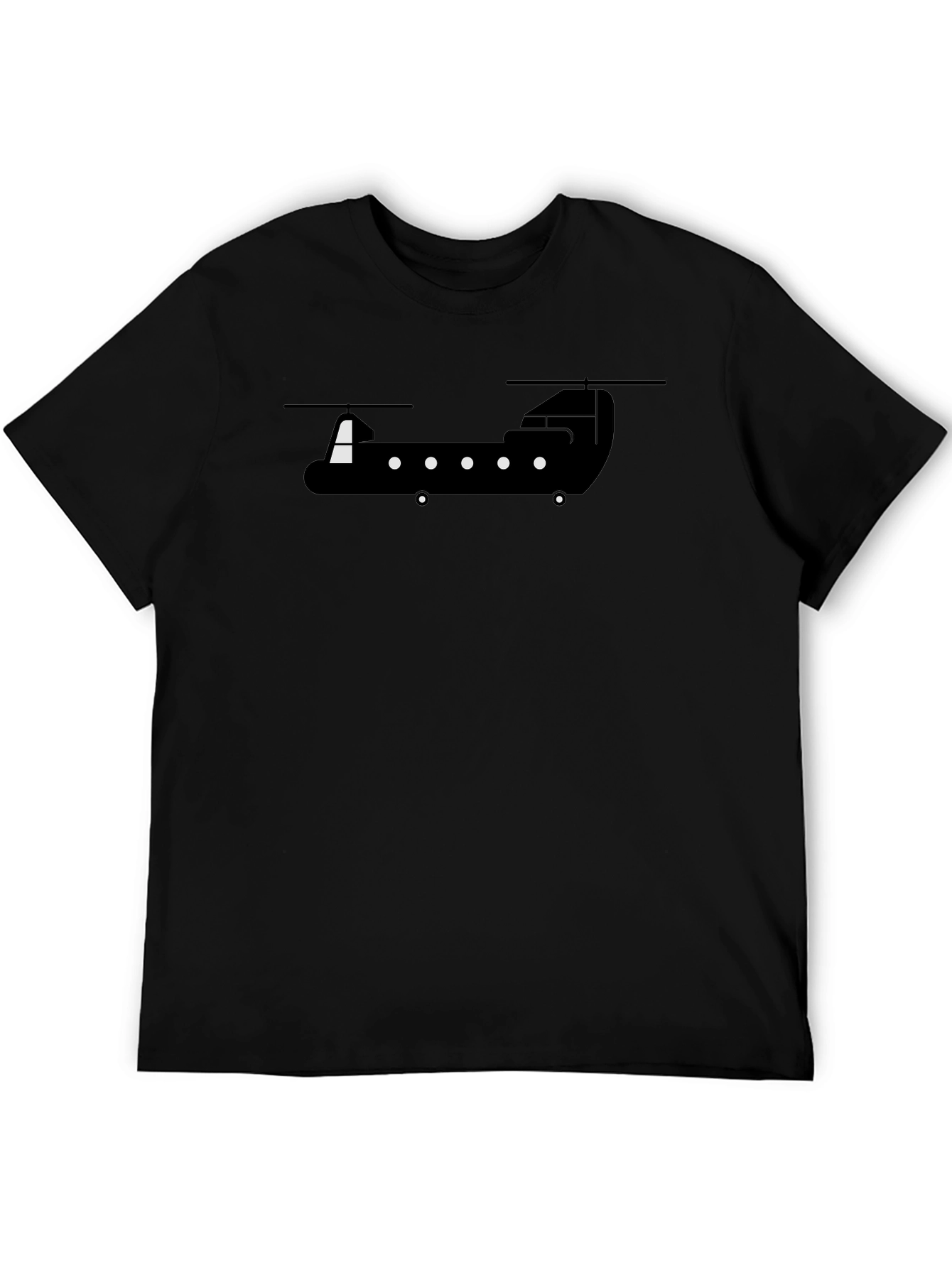 Chinook Helicopter Graphic Tee - Black