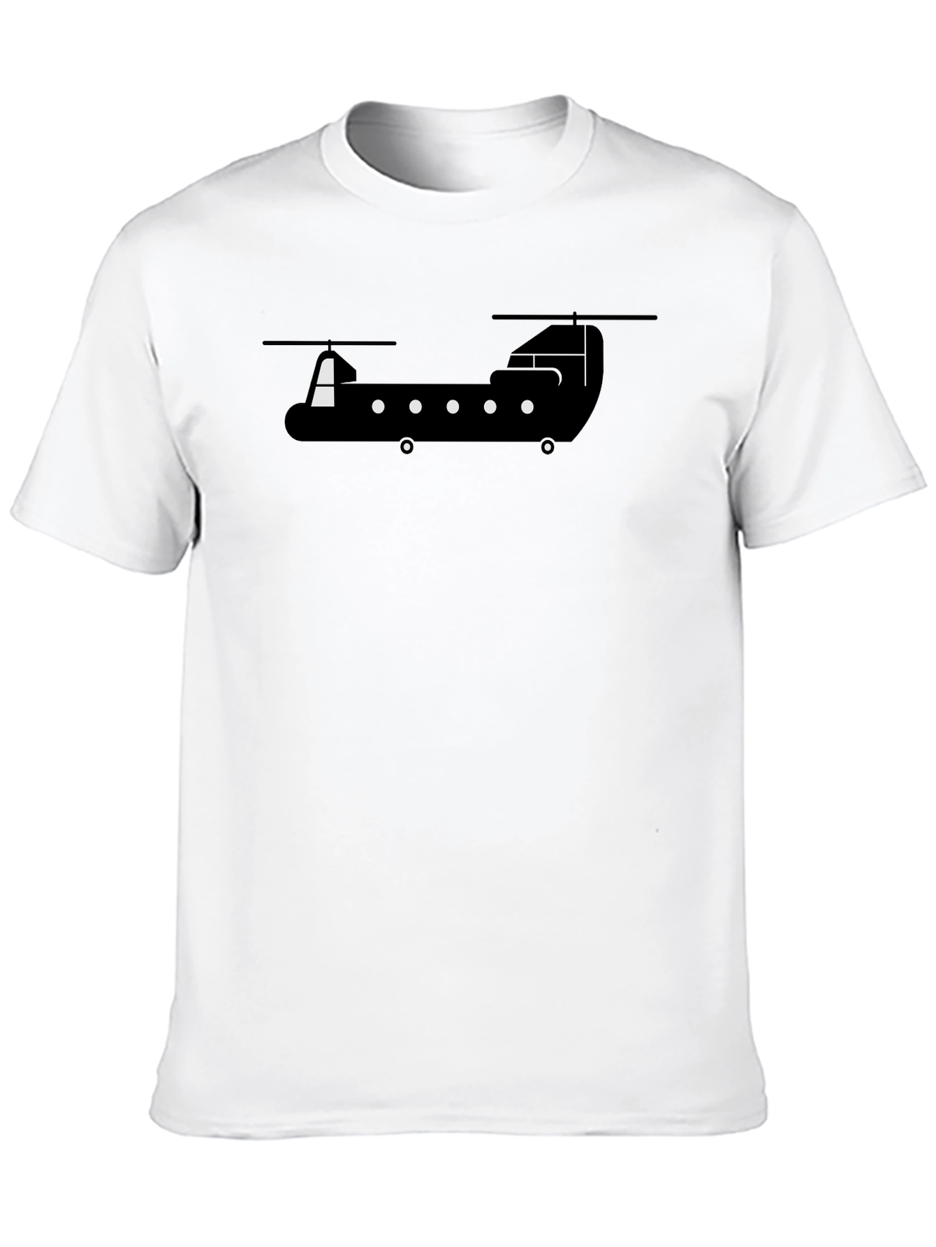 Chinook Helicopter Graphic Tee - Black
