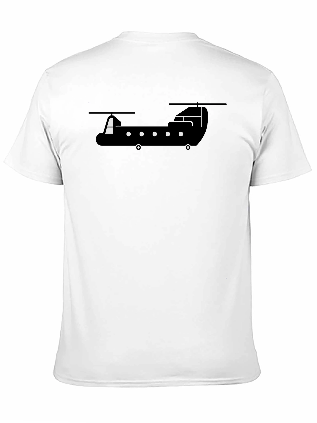 Chinook Helicopter Graphic Tee - Black