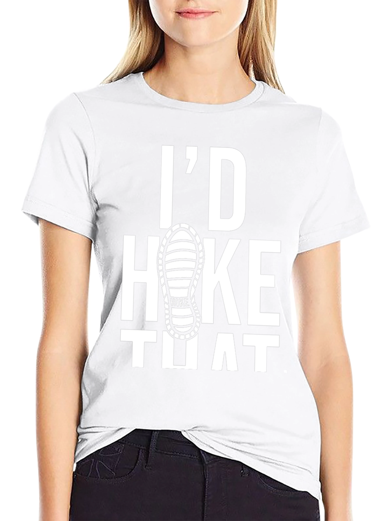 Id Hike That Graphic Tee - Black Cotton T-Shirt