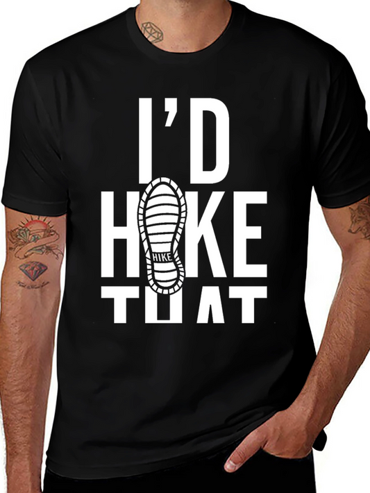 Id Hike That Graphic Tee - Black Cotton T-Shirt