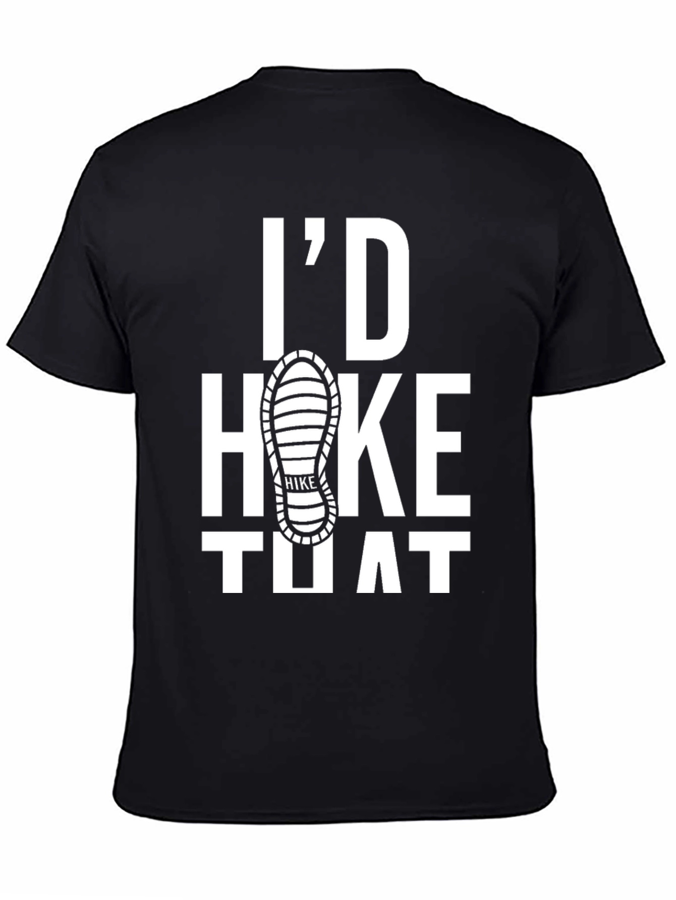 Id Hike That Graphic Tee - Black Cotton T-Shirt