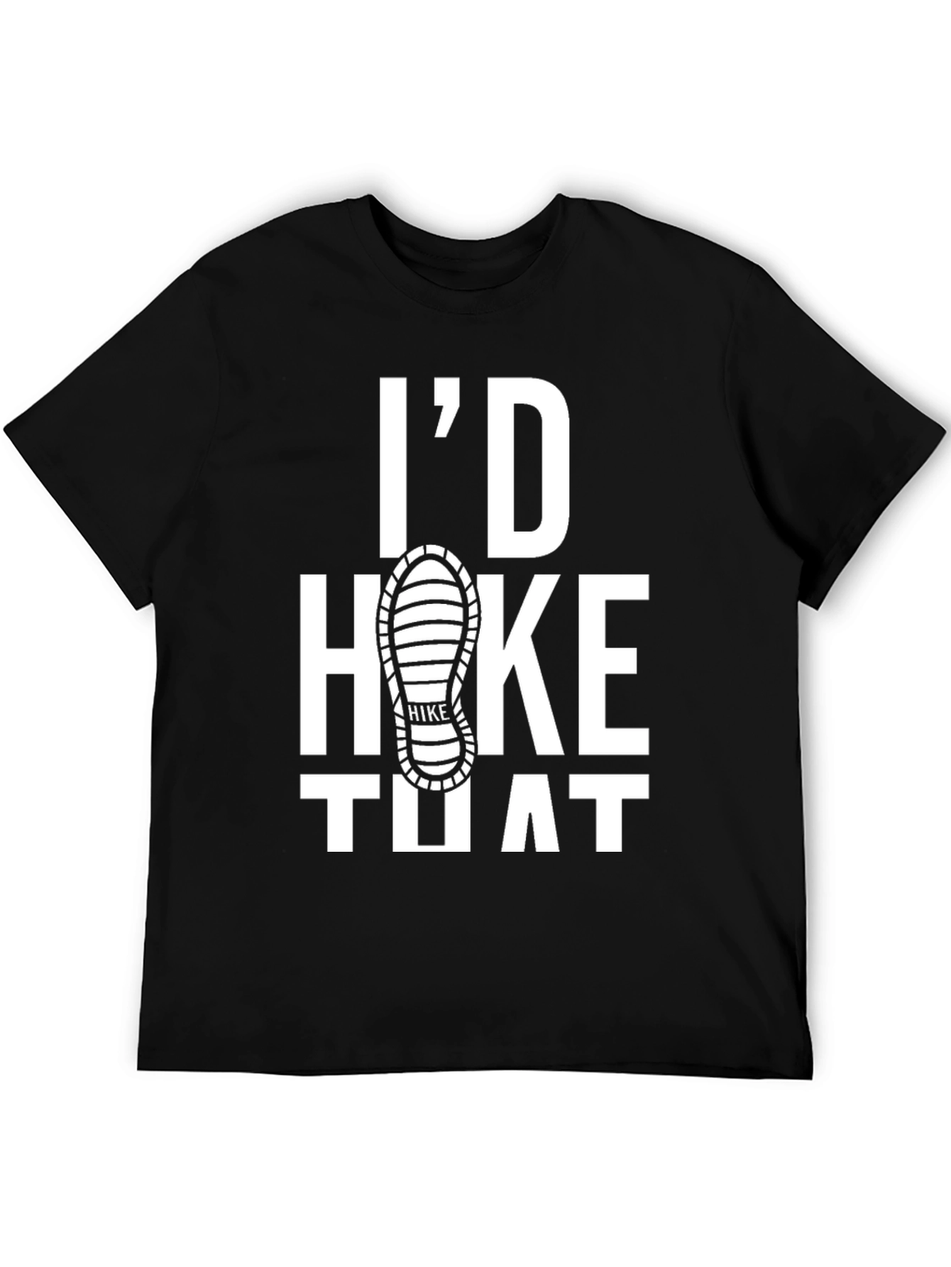 Id Hike That Graphic Tee - Black Cotton T-Shirt