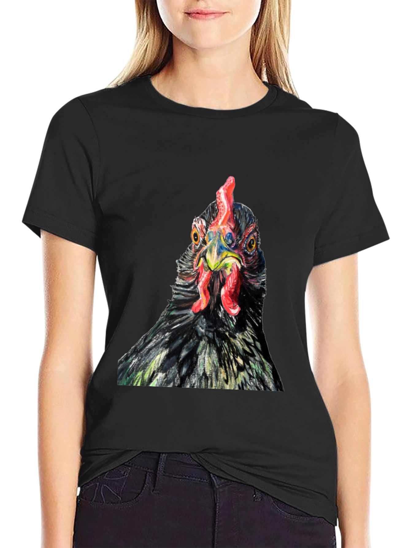 Chicken Graphic T-Shirt - Unique Bird Design Tee