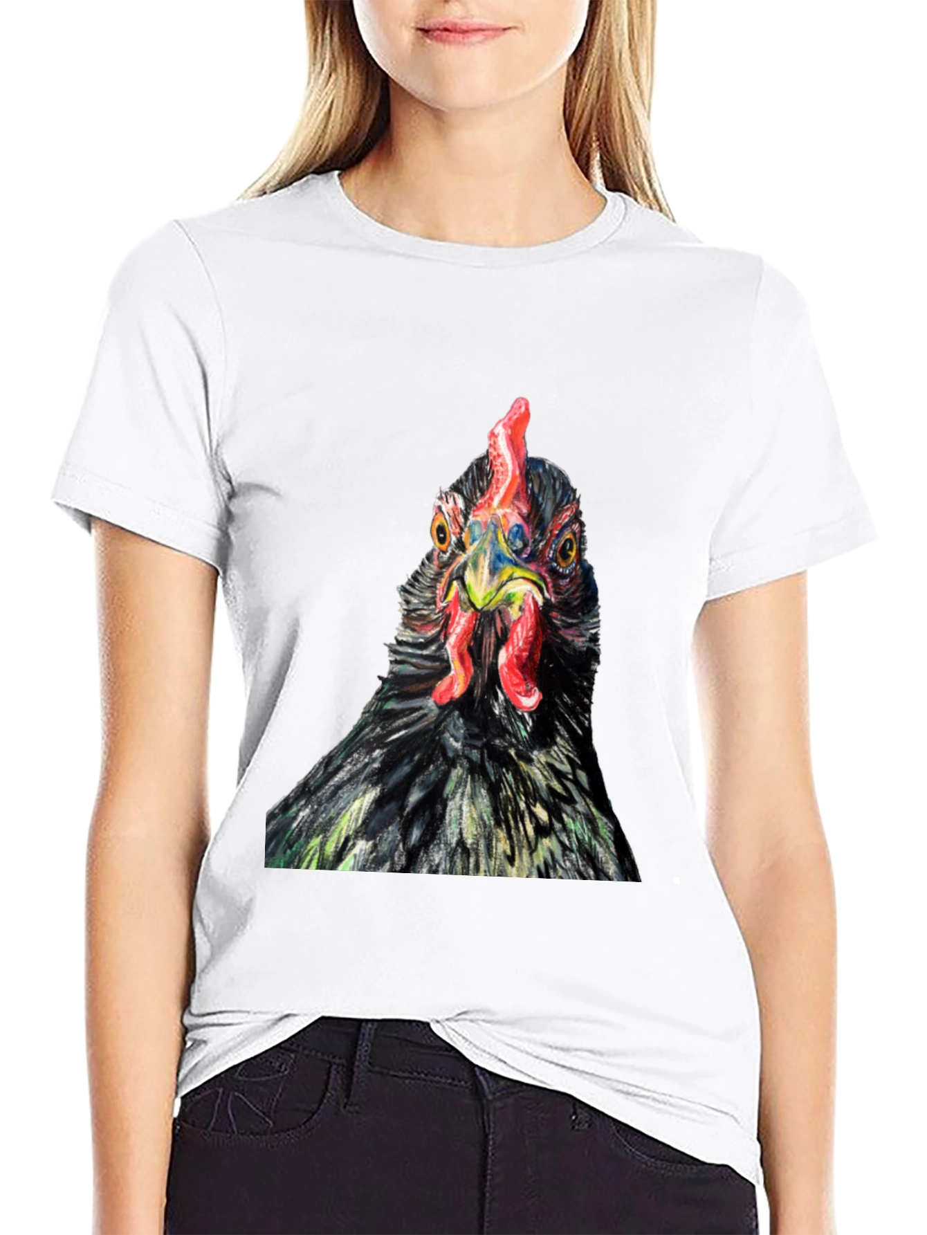 Chicken Graphic T-Shirt - Unique Bird Design Tee