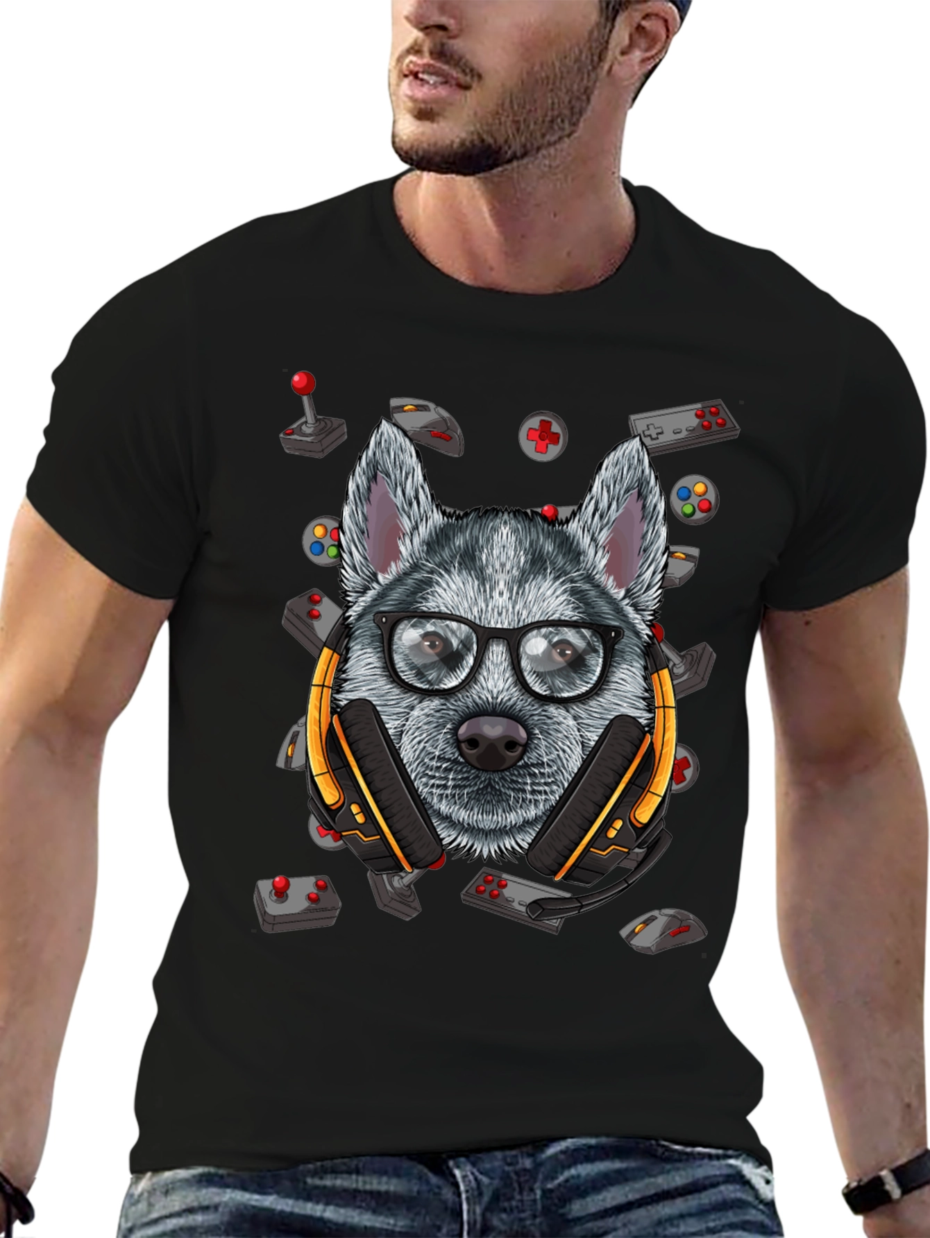 Gamer Dog T-Shirt - Cool Canine Gamer