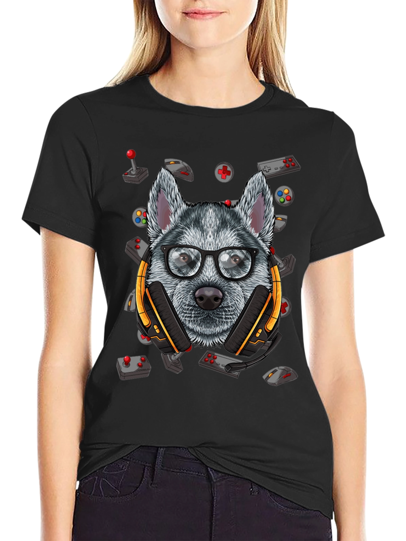 Gamer Dog T-Shirt - Cool Canine Gamer