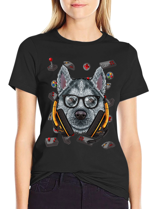 Gamer Dog T-Shirt - Cool Canine Gamer