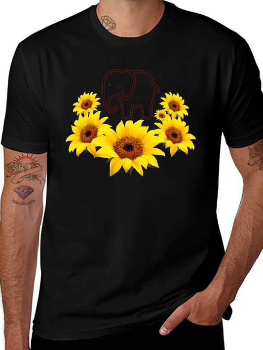 Sunflower Elephant Graphic Tee