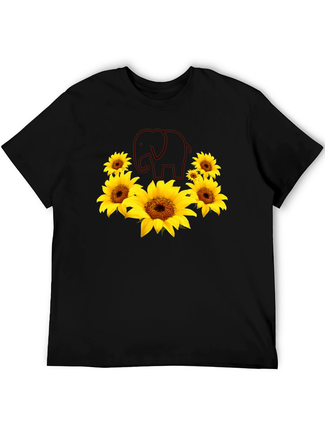 Sunflower Elephant Graphic Tee