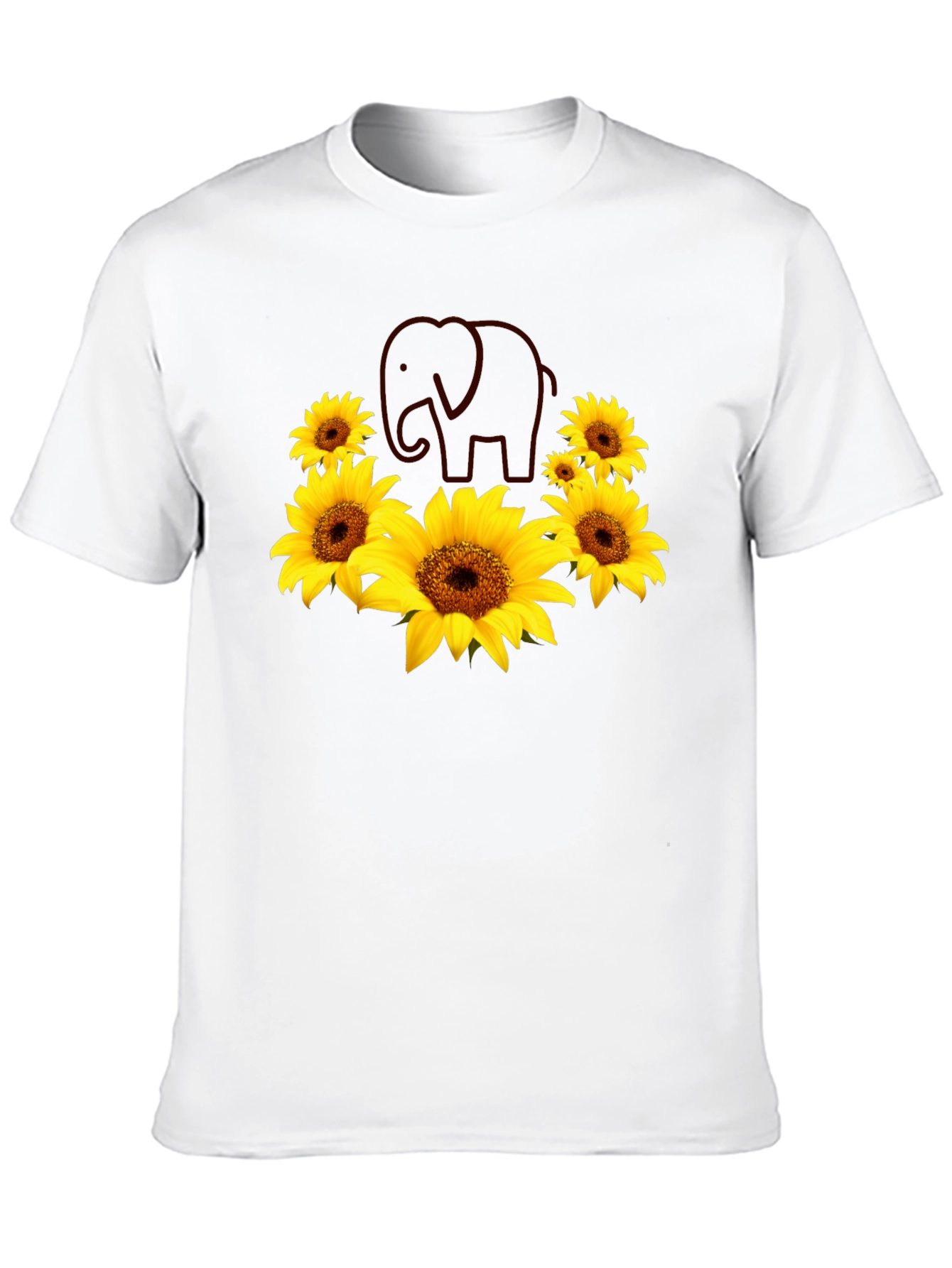 Sunflower Elephant Graphic Tee