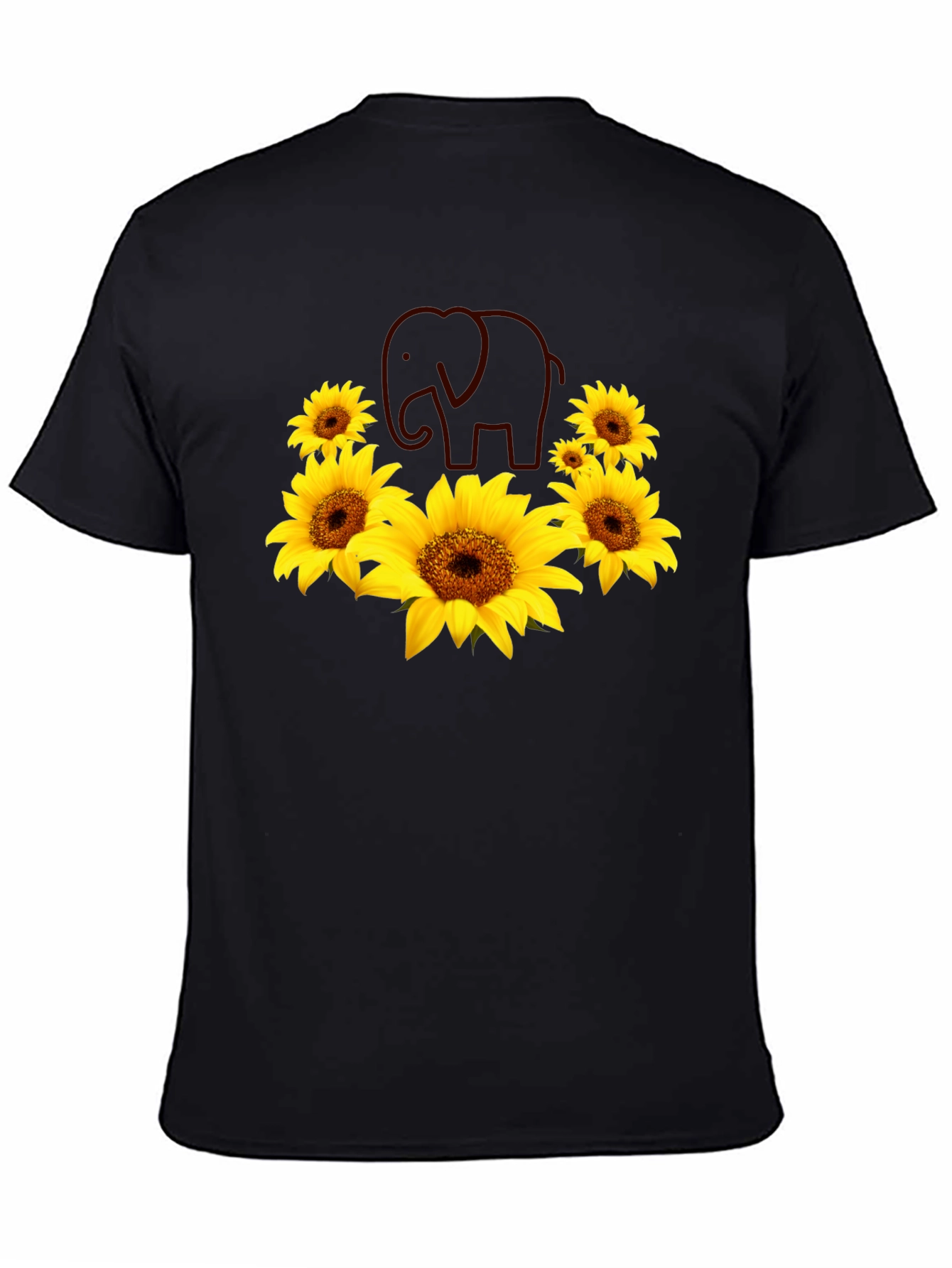 Sunflower Elephant Graphic Tee