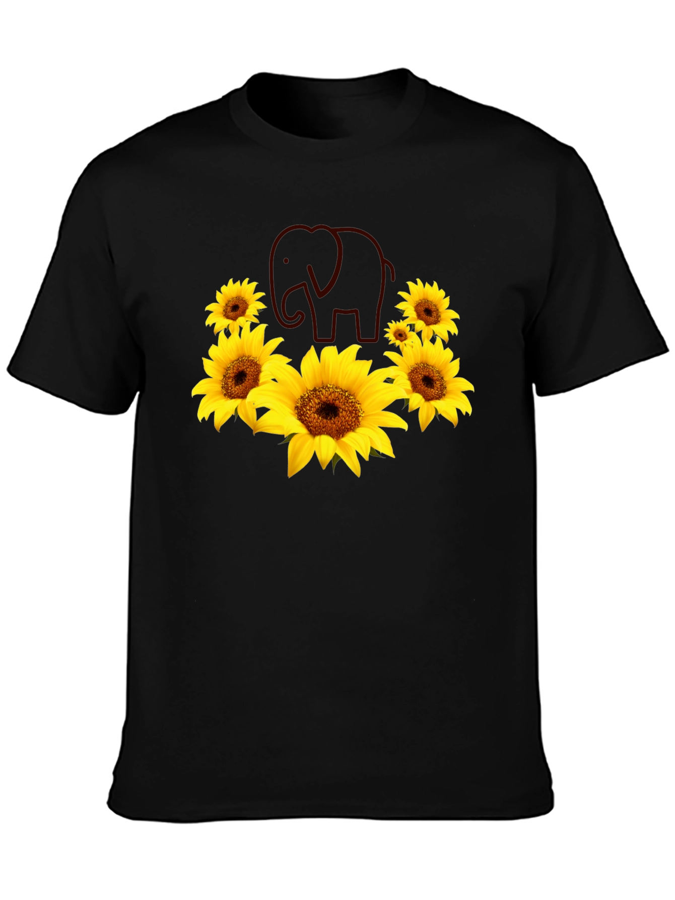 Sunflower Elephant Graphic Tee