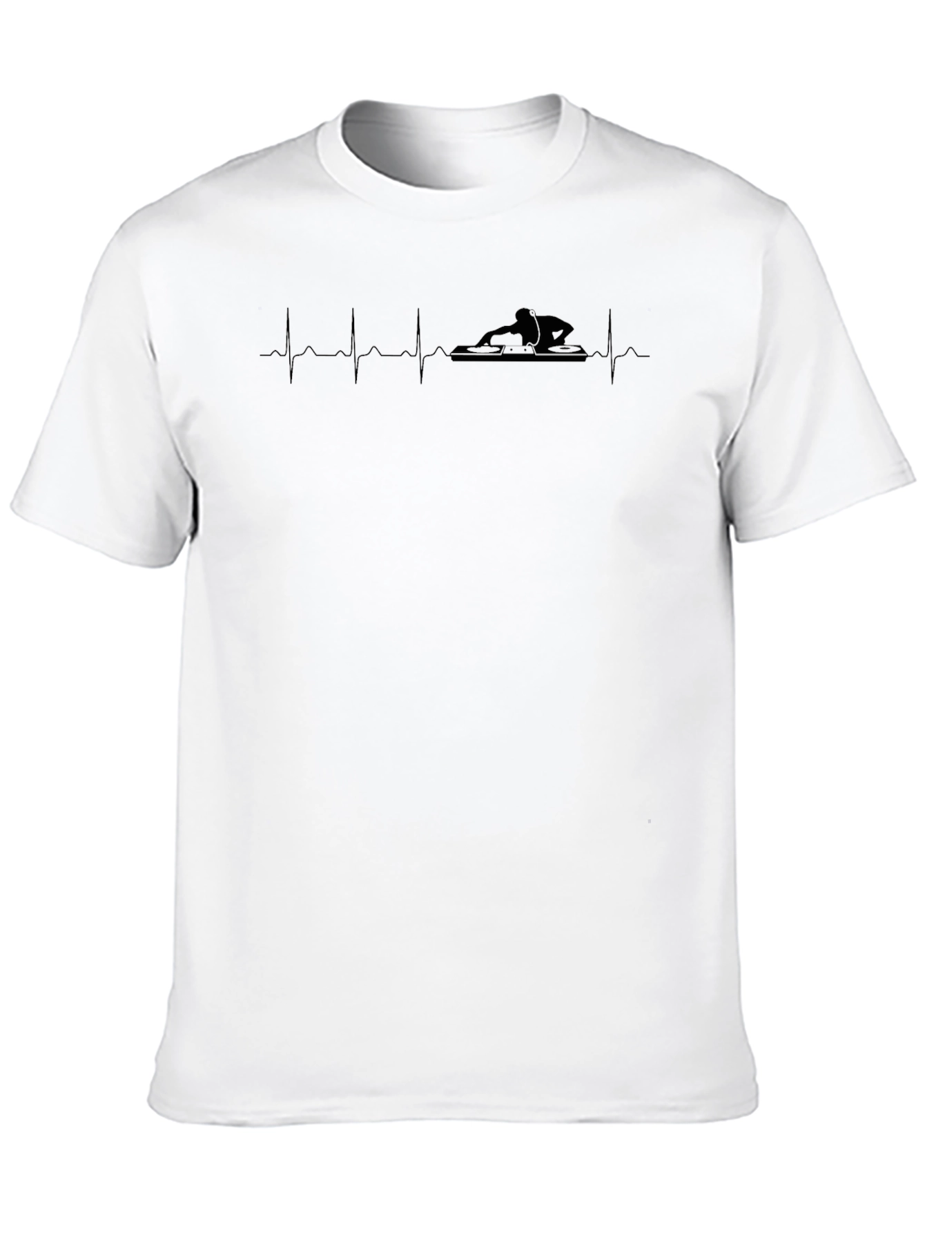 DJ Heartbeat Black T-Shirt