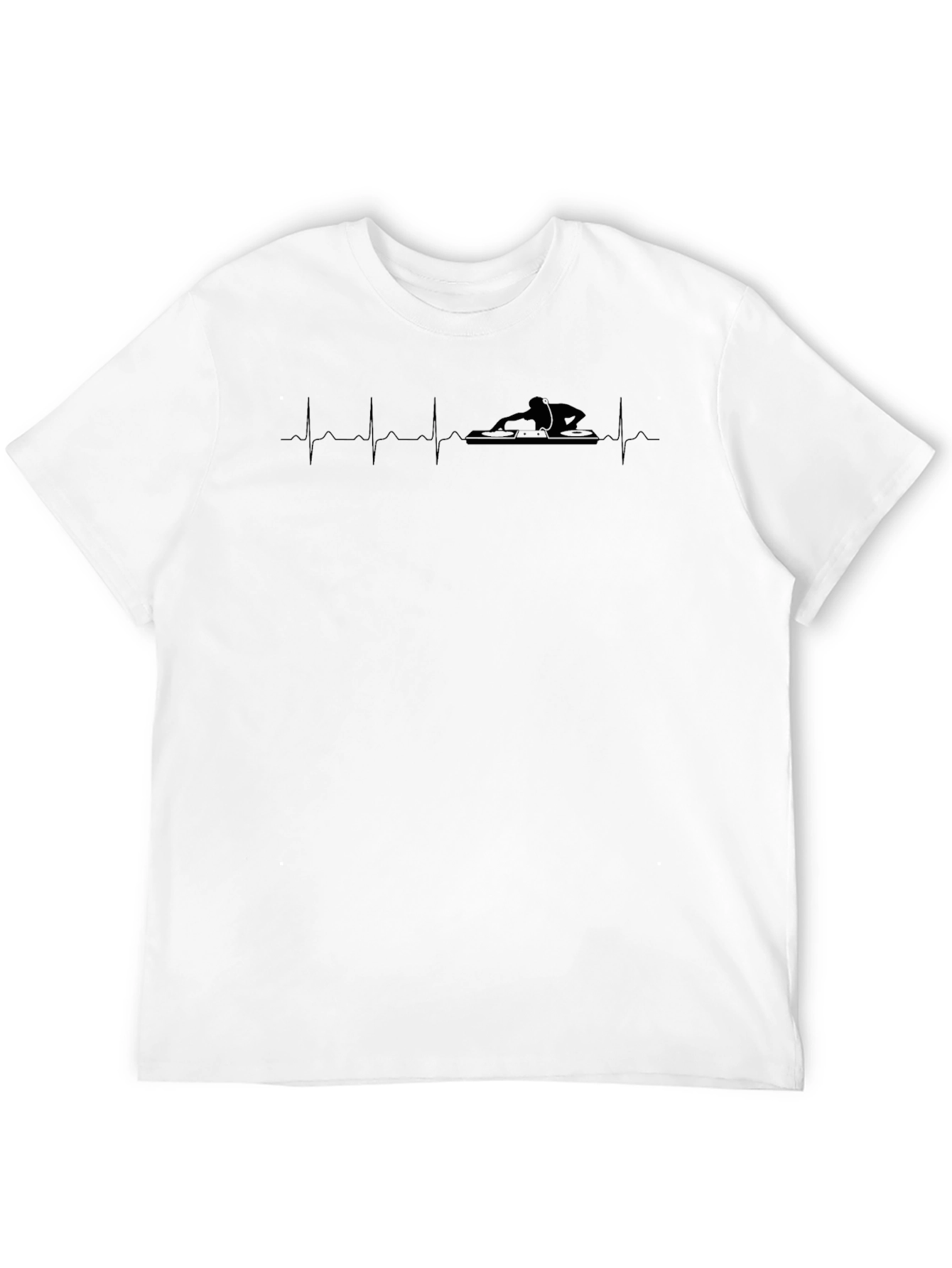 DJ Heartbeat Black T-Shirt
