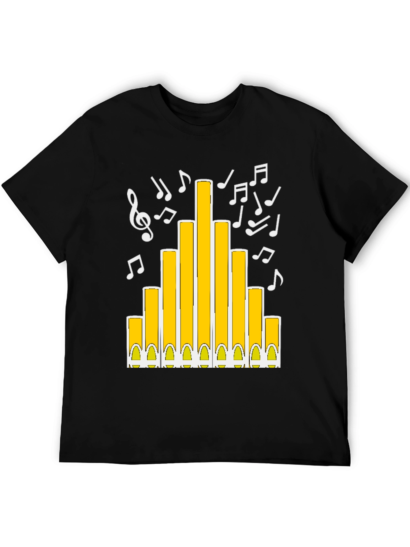 Musical Organ Graphic Tee - Black