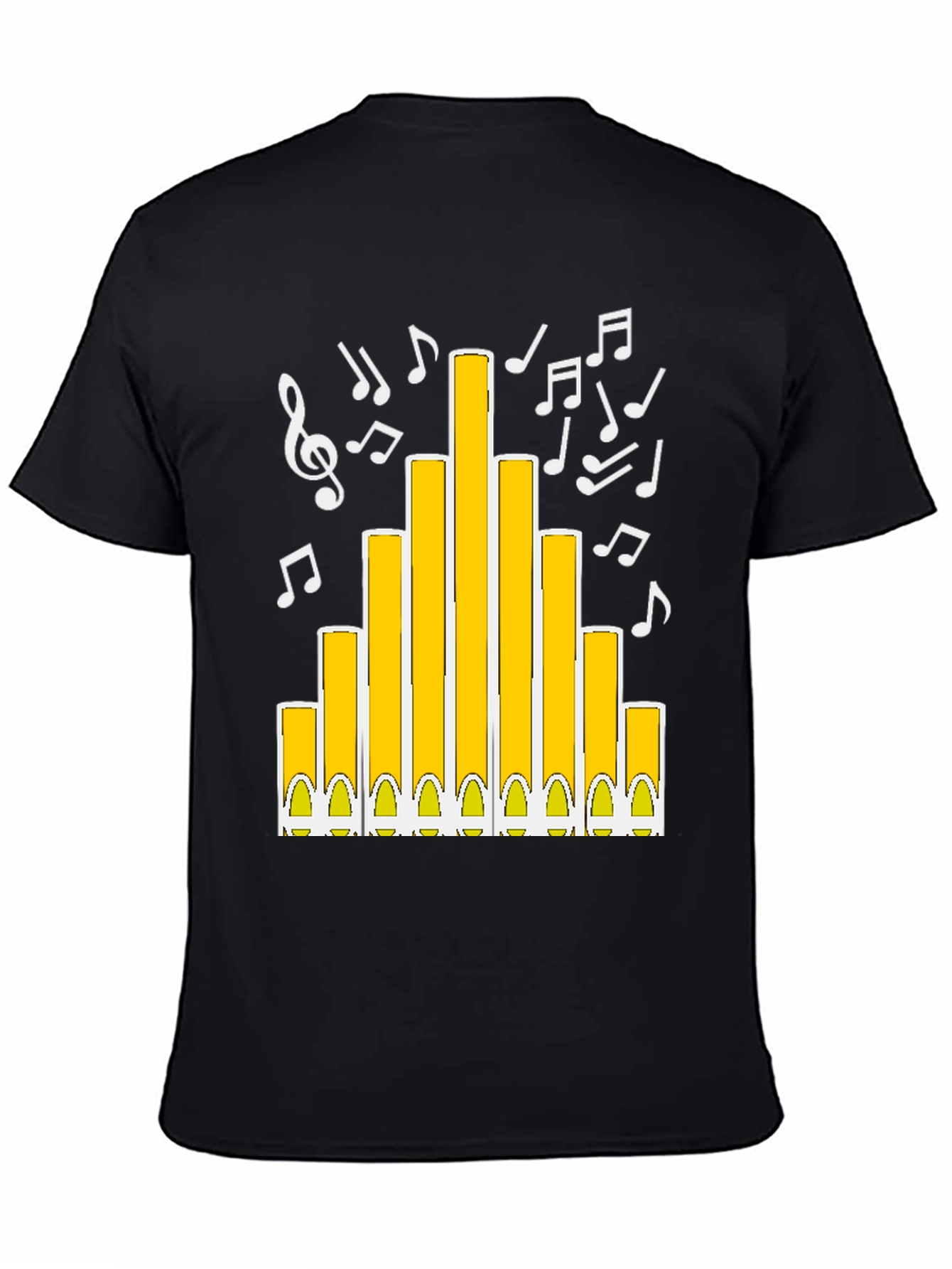 Musical Organ Graphic Tee - Black