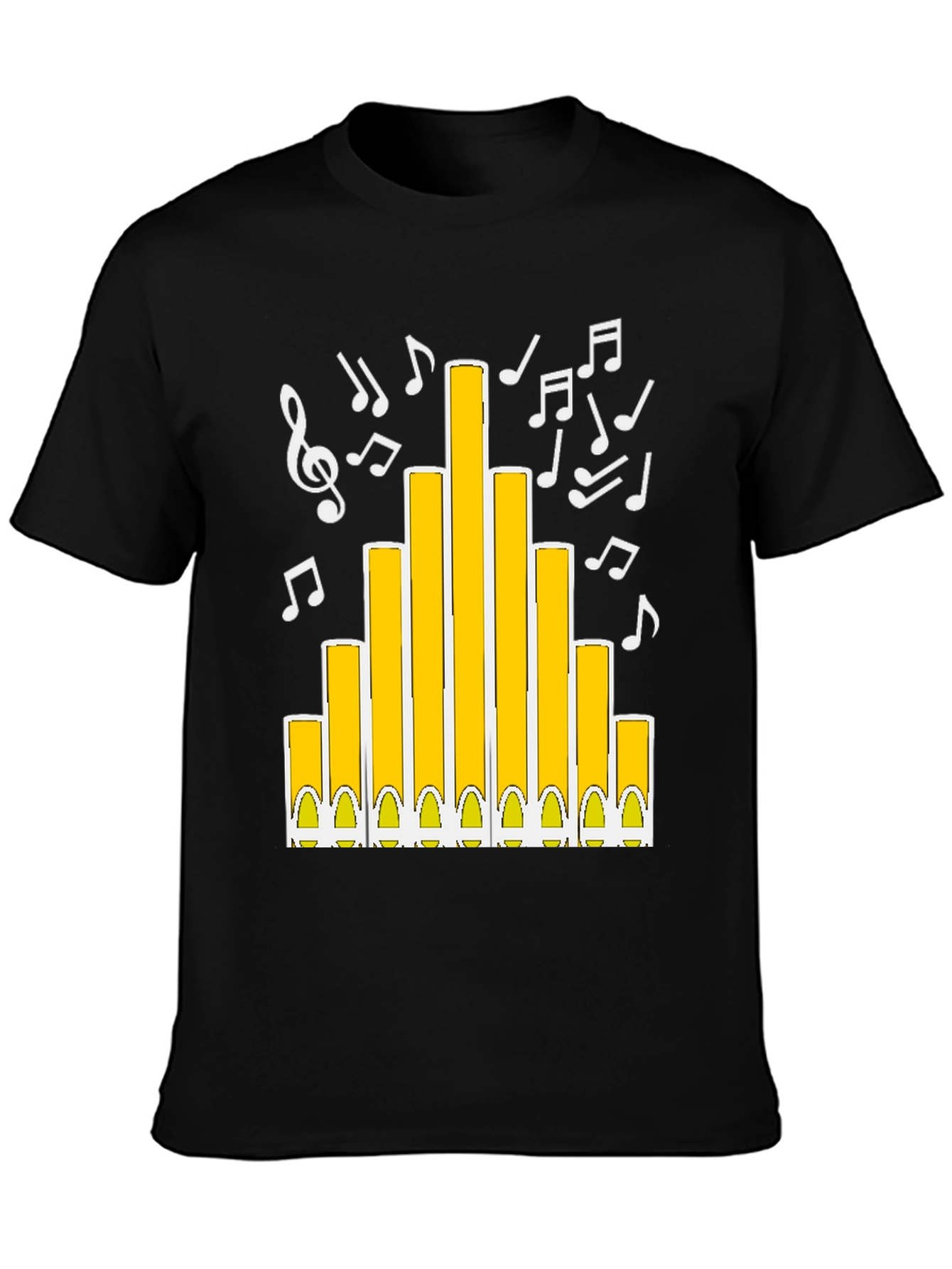 Musical Organ Graphic Tee - Black