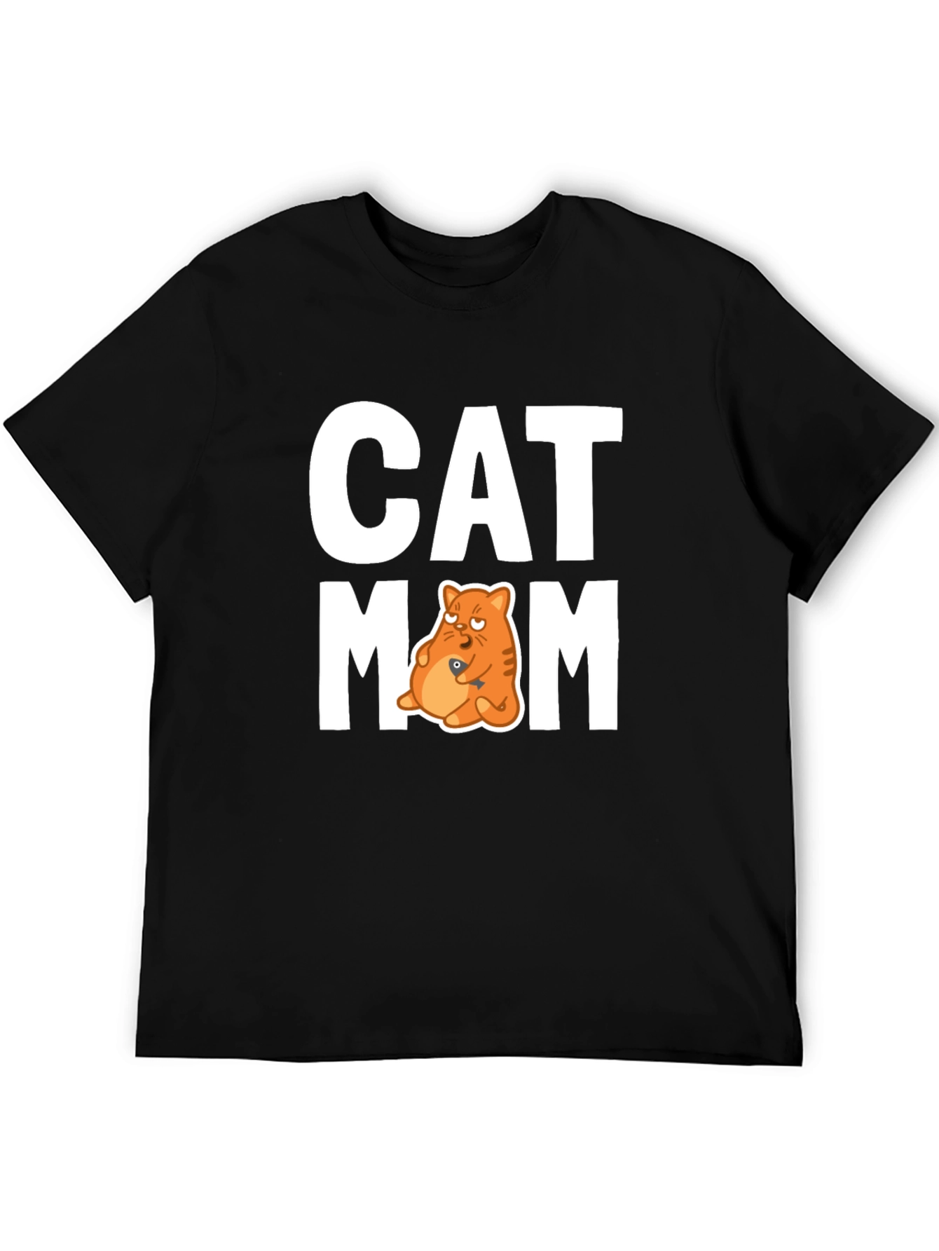 Cat Mom Graphic T-Shirt - Unisex Crew Neck Tee