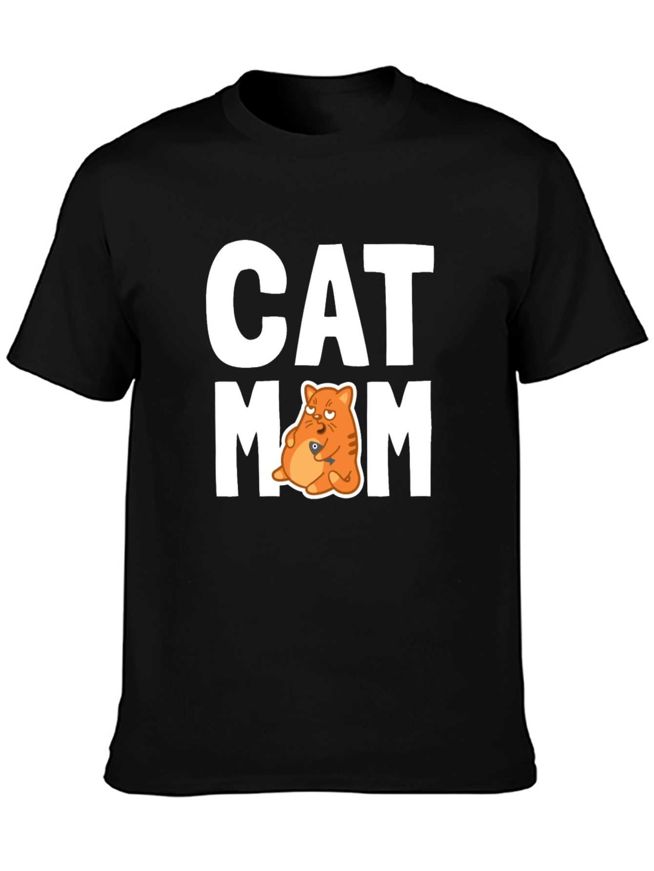 Cat Mom Graphic T-Shirt - Unisex Crew Neck Tee