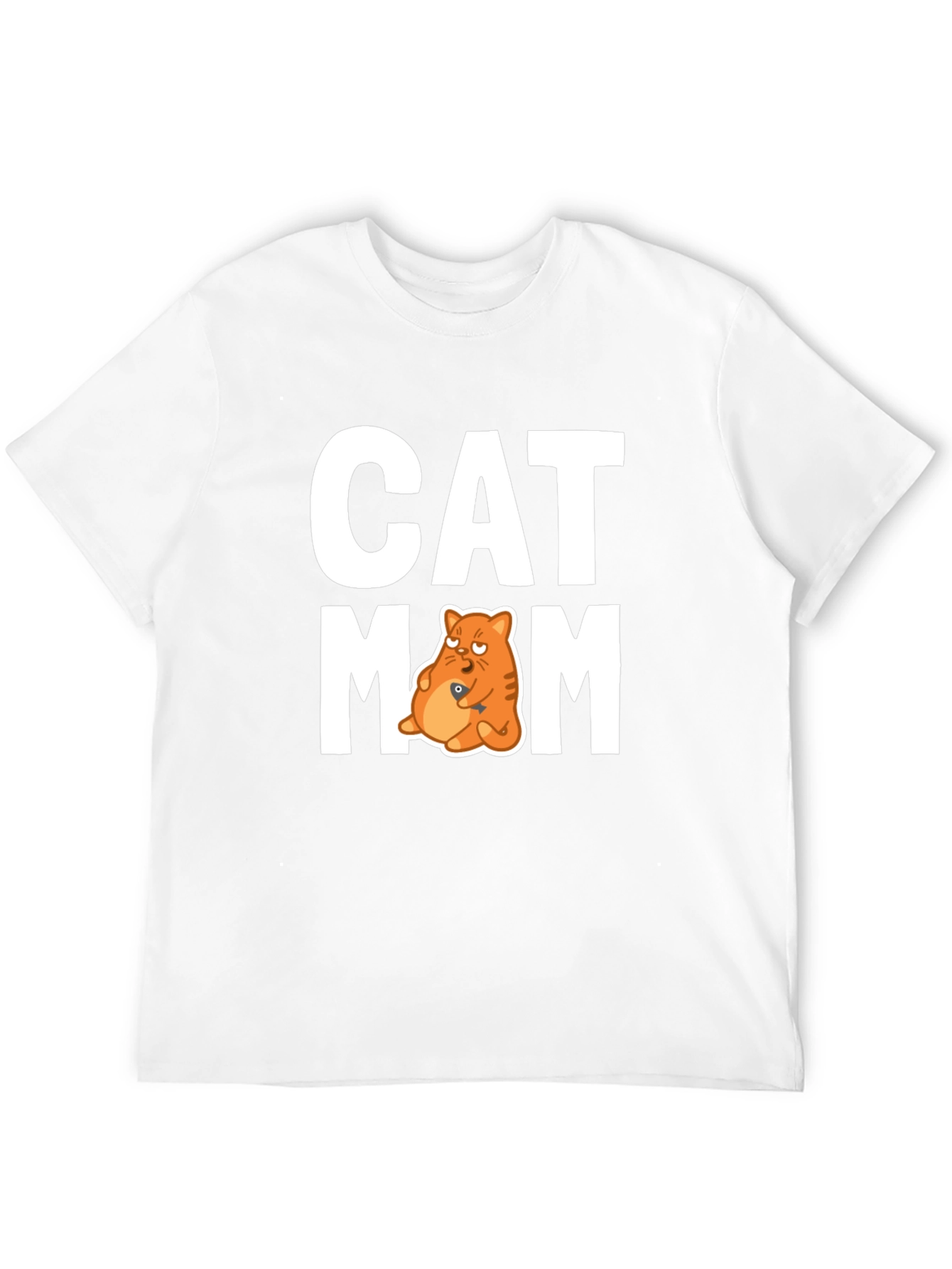 Cat Mom Graphic T-Shirt - Unisex Crew Neck Tee