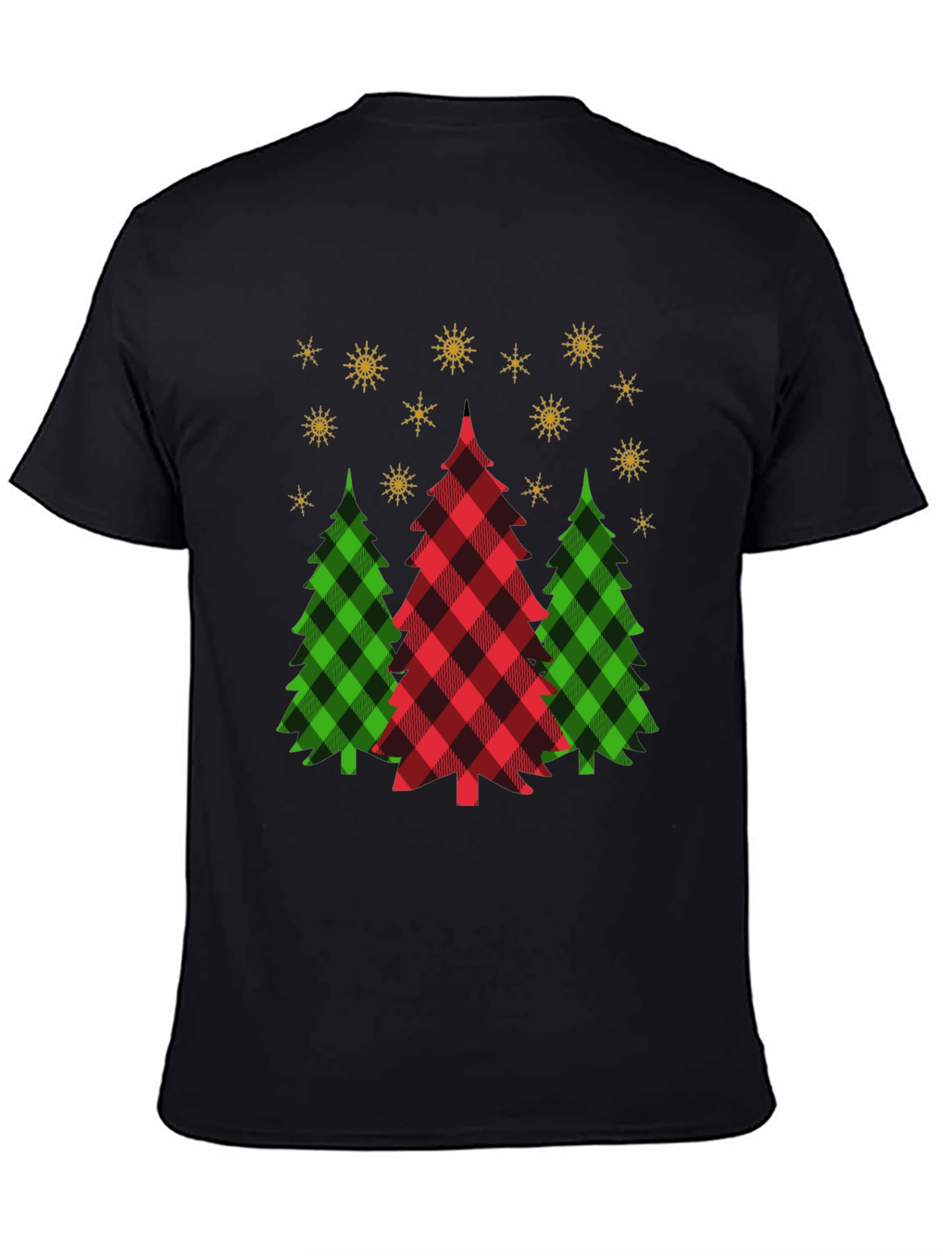 Festive Buffalo Plaid Christmas Tree T-Shirt